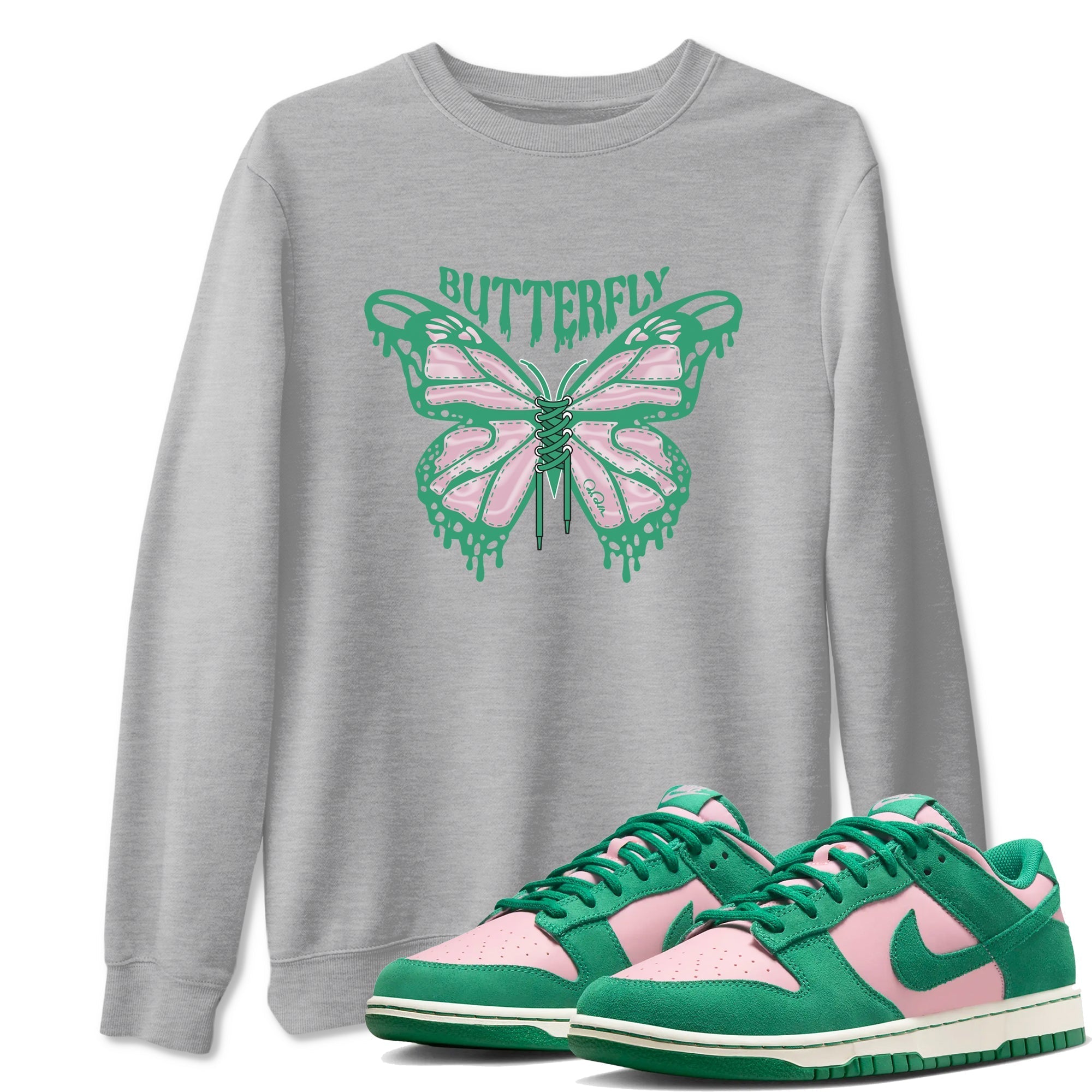 Butterfly snkmatch Tees - Dunk Medium Soft Pink Malachite