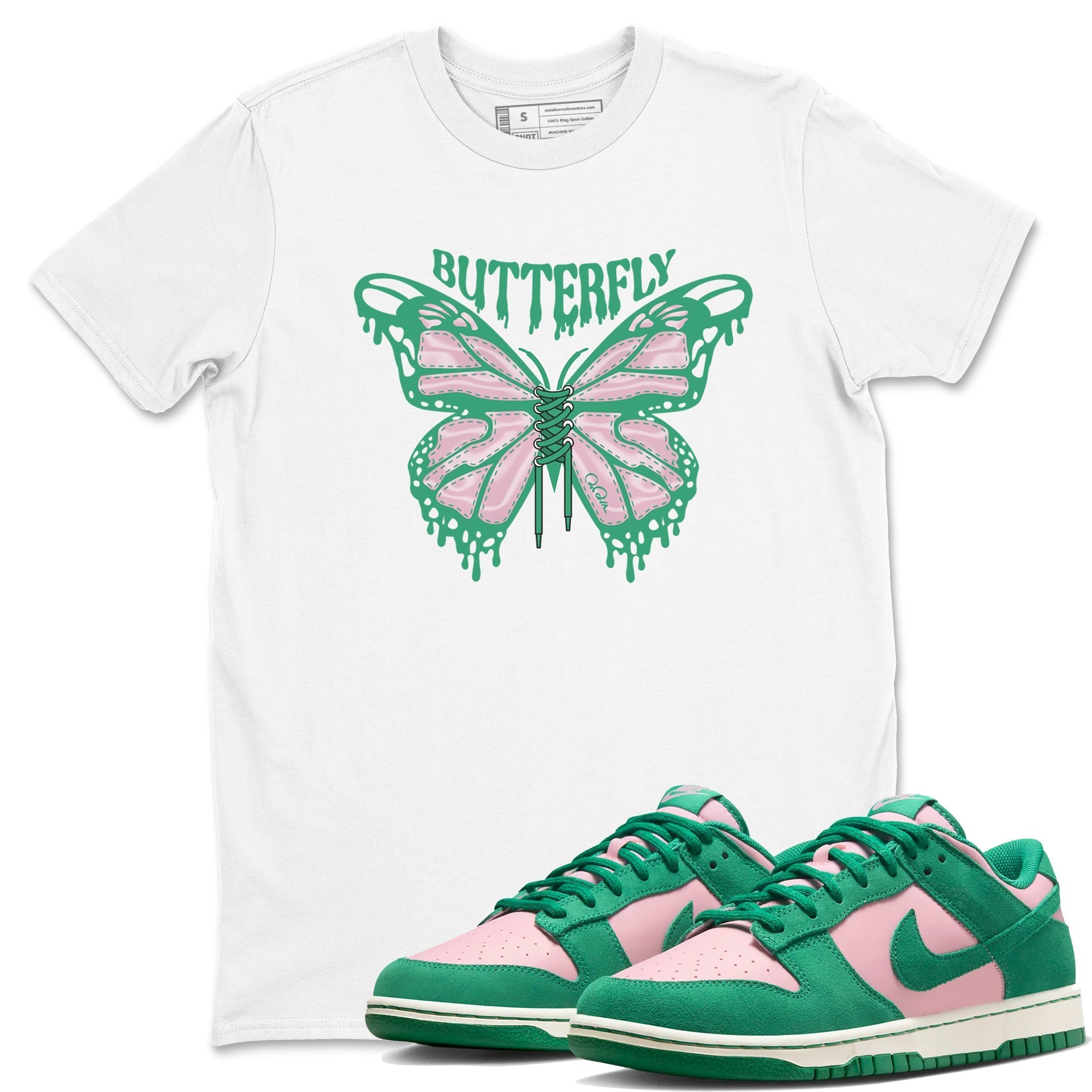 Butterfly snkmatch Tees - Dunk Medium Soft Pink Malachite