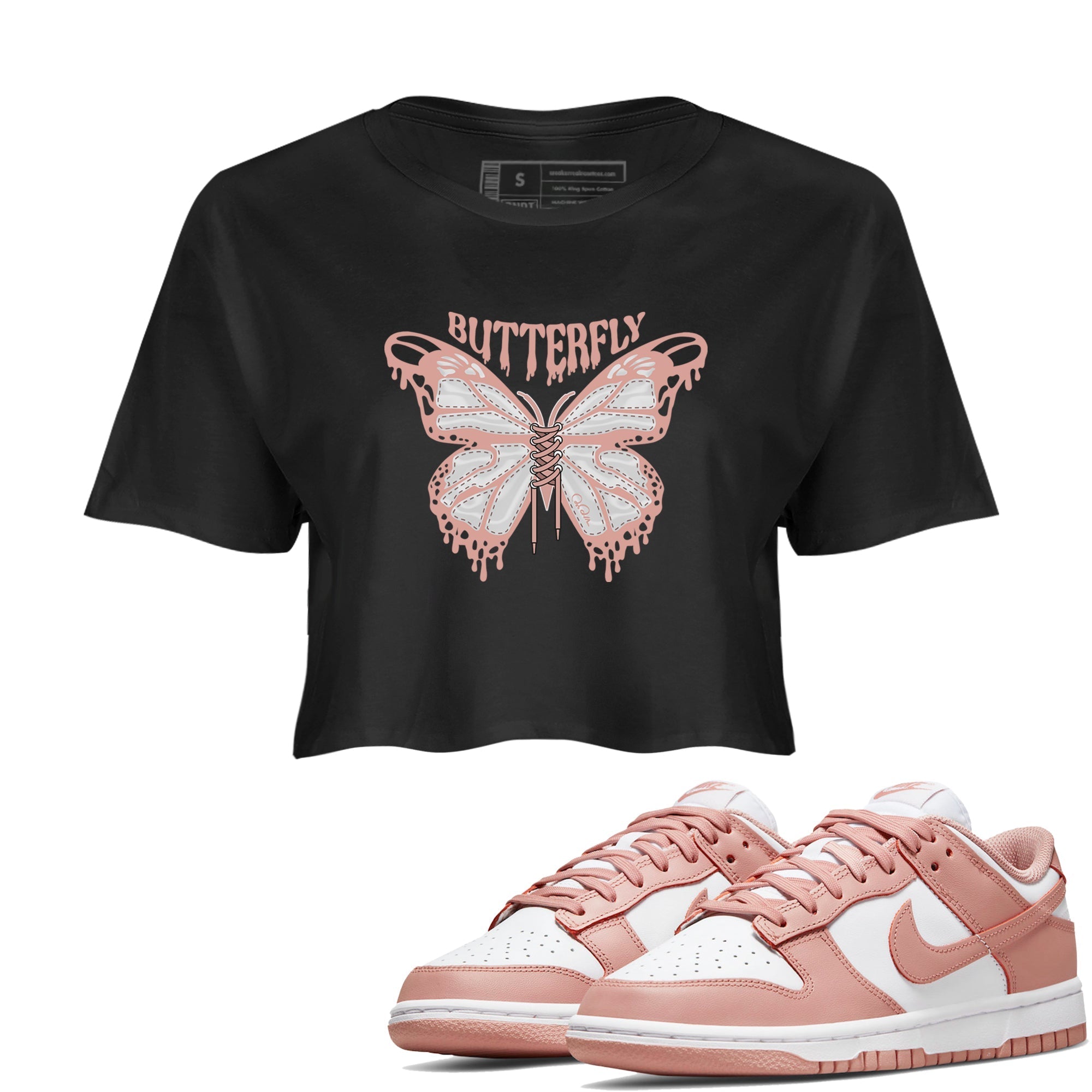 Butterfly snkmatch Women's Top - Dunk Rose Whisper