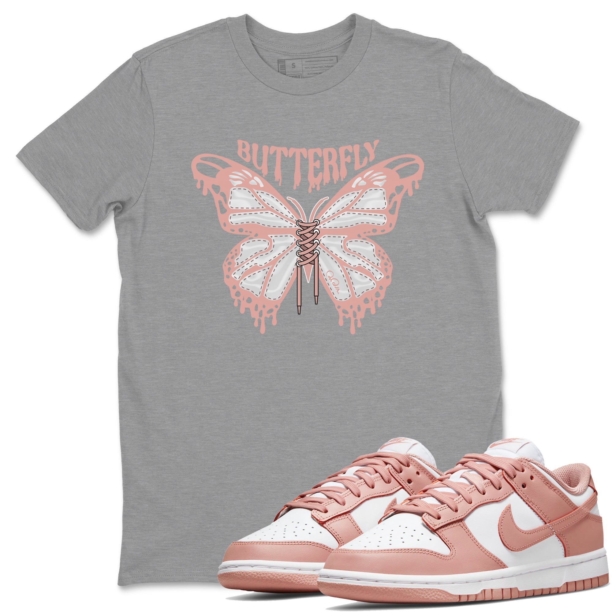 Butterfly snkmatch Tee - Dunk Rose Whisper