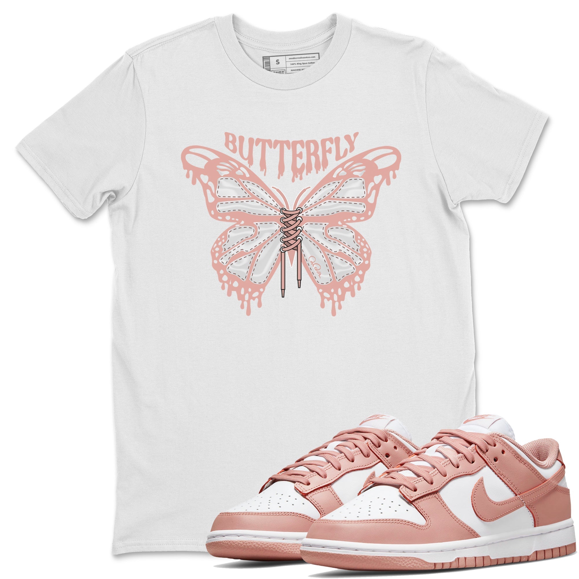 Butterfly snkmatch Tee - Dunk Rose Whisper
