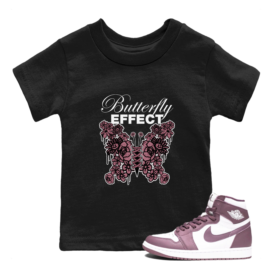 Butterfly Effect snkmatch Tee Kids - Air Jordan 1 Mauve