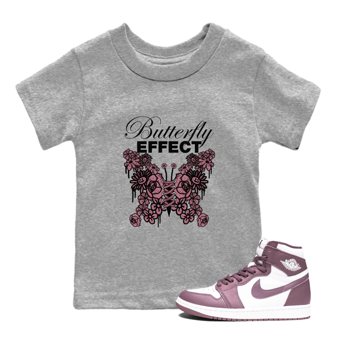 Butterfly Effect snkmatch Tee Kids - Air Jordan 1 Mauve