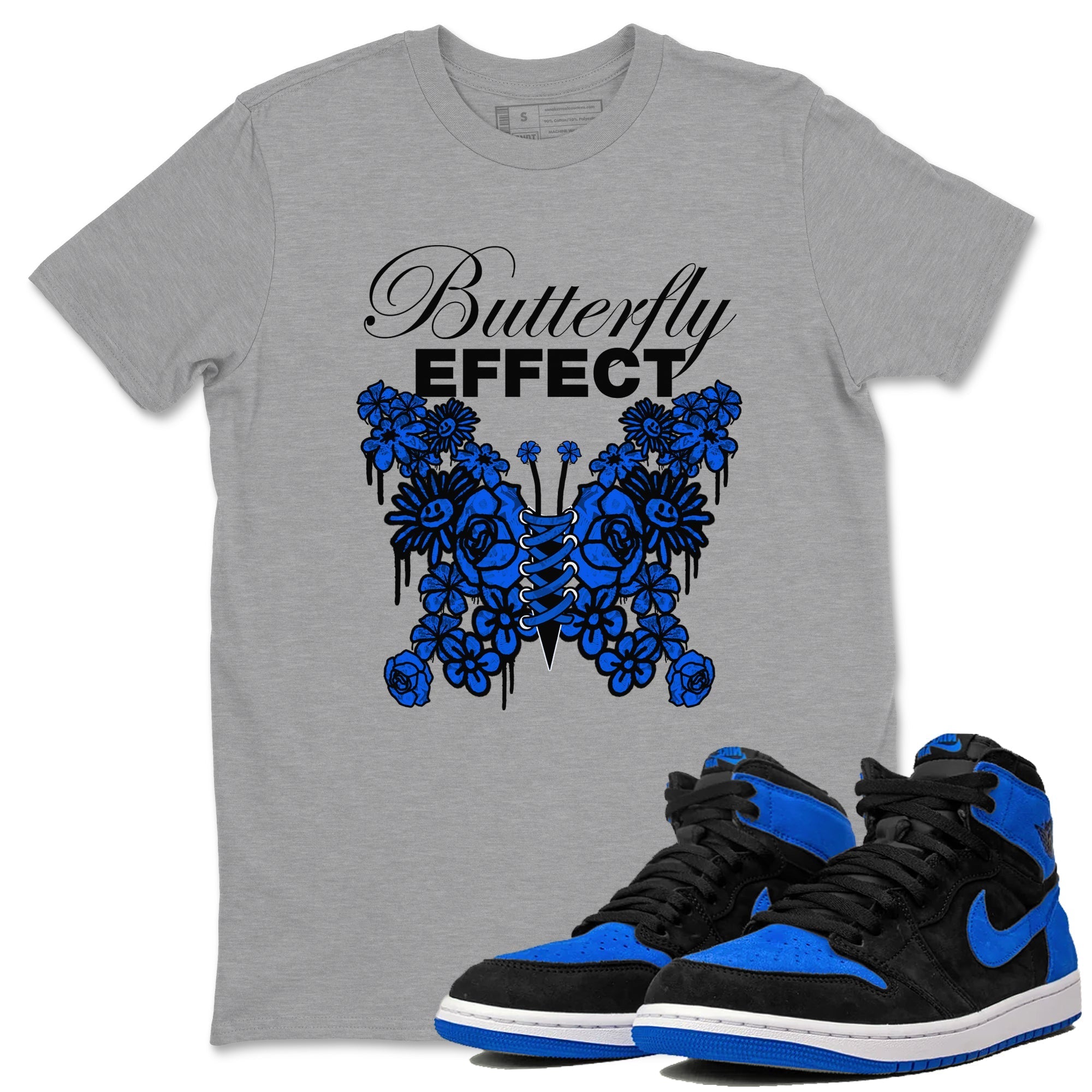 Butterfly Effect snkmatch Tee - Air Jordan 1 Royal Reimagined