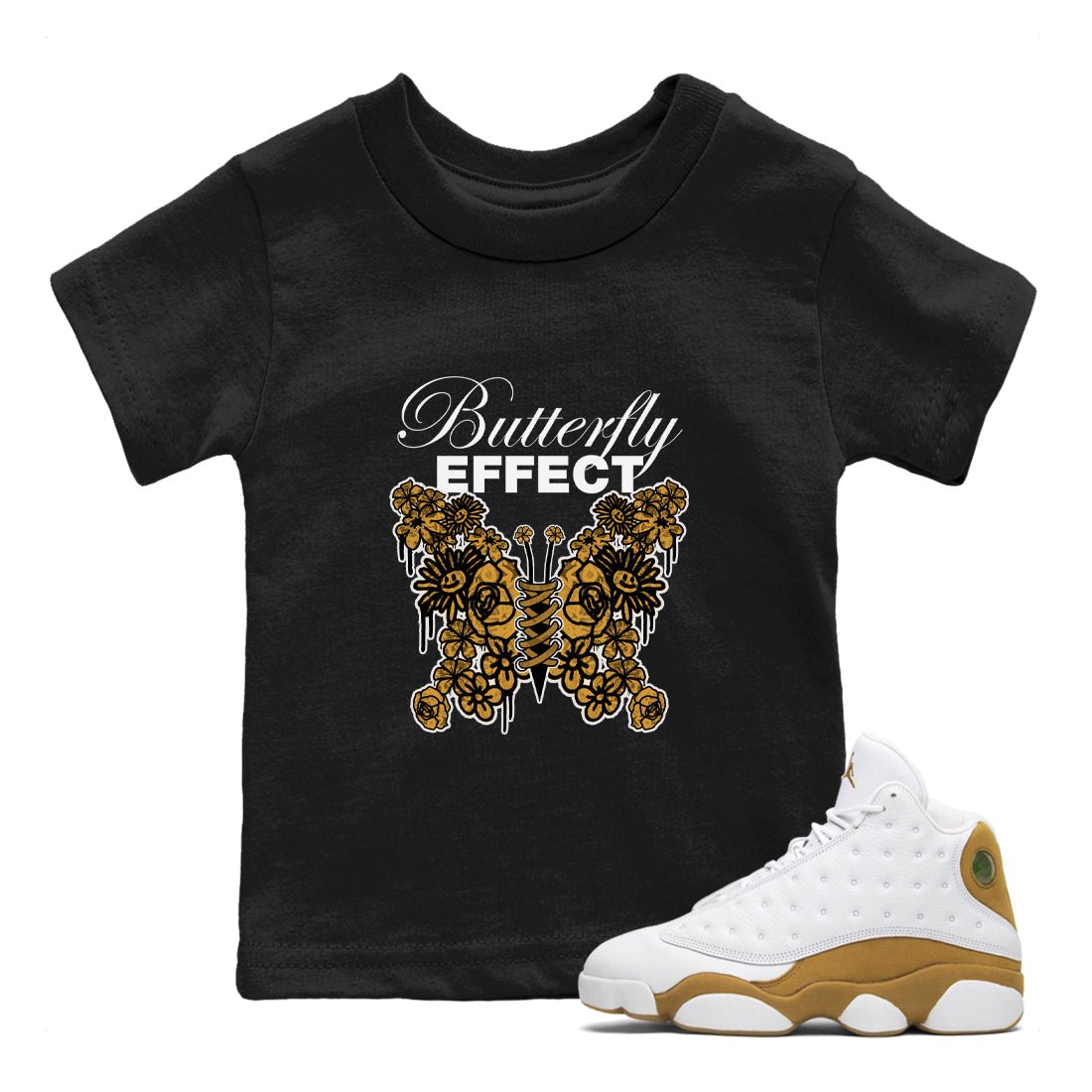 Butterfly Effect snkmatch Tee Kids - Air Jordan 13 Wheat
