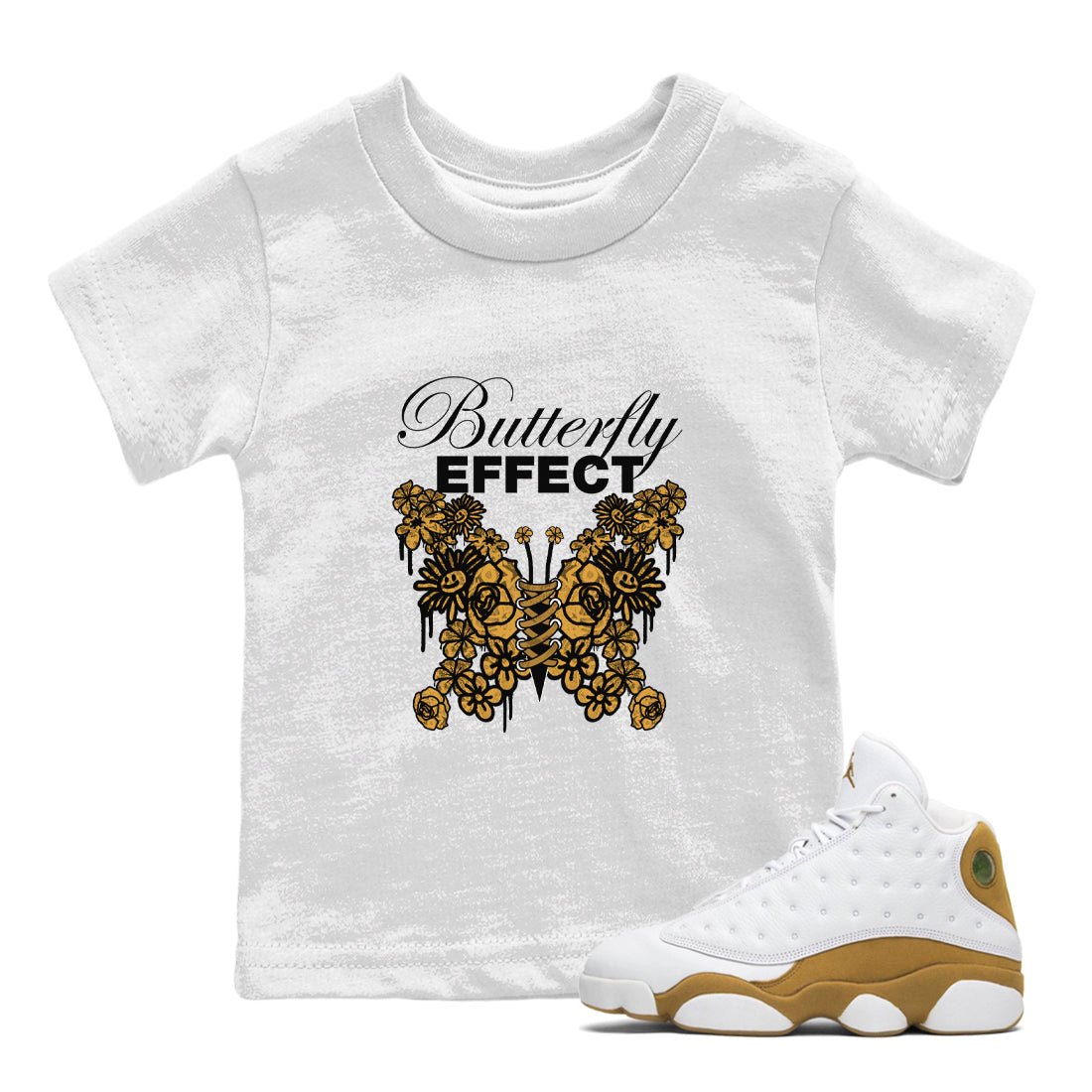 Butterfly Effect snkmatch Tee Kids - Air Jordan 13 Wheat