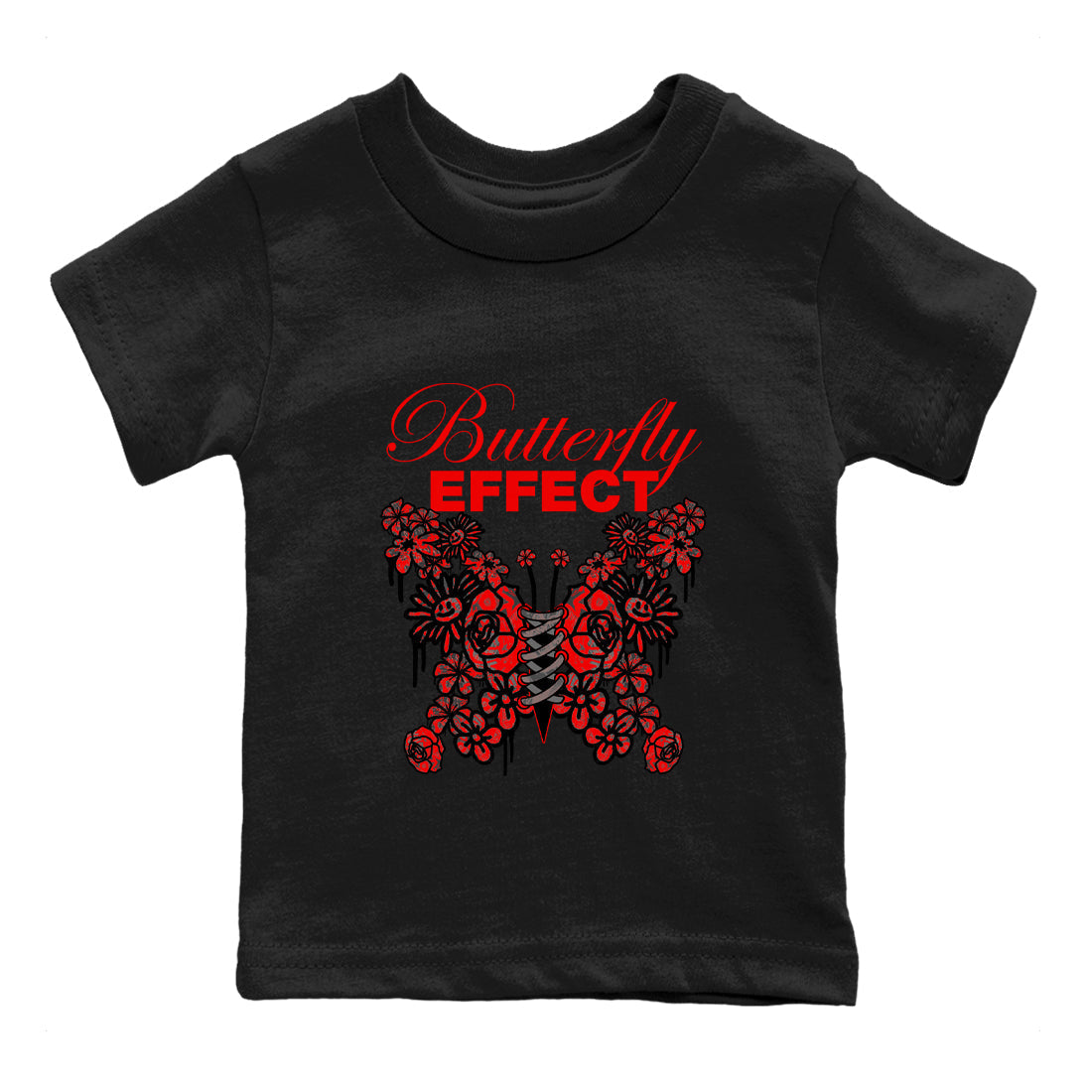 Butterfly Effect snkmatch Tee Kids - Air Jordan 4 Bred Reimagined