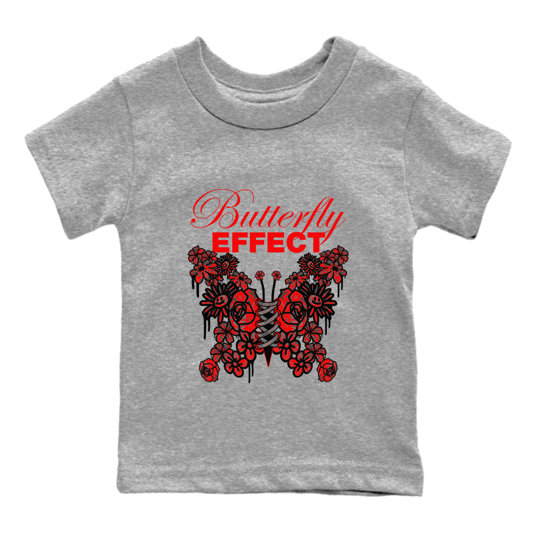 Butterfly Effect snkmatch Tee Kids - Air Jordan 4 Bred Reimagined