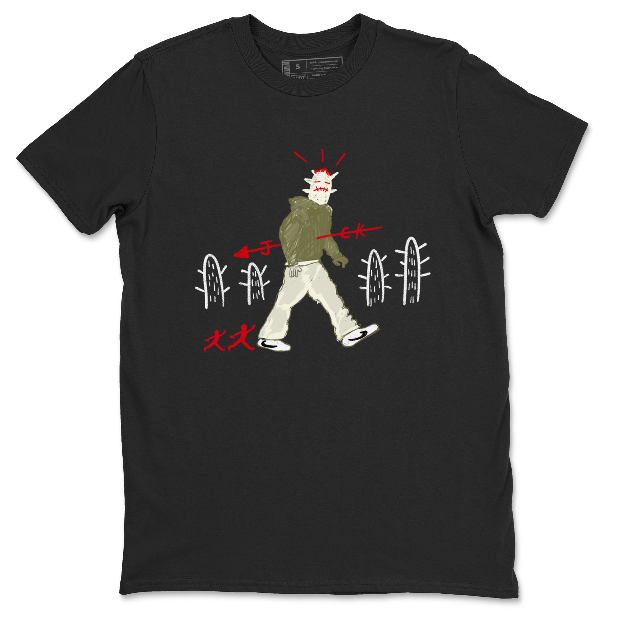 Cactus Man snkmatch Tees - Air Jordan 1 Travis Scott Medium Olive