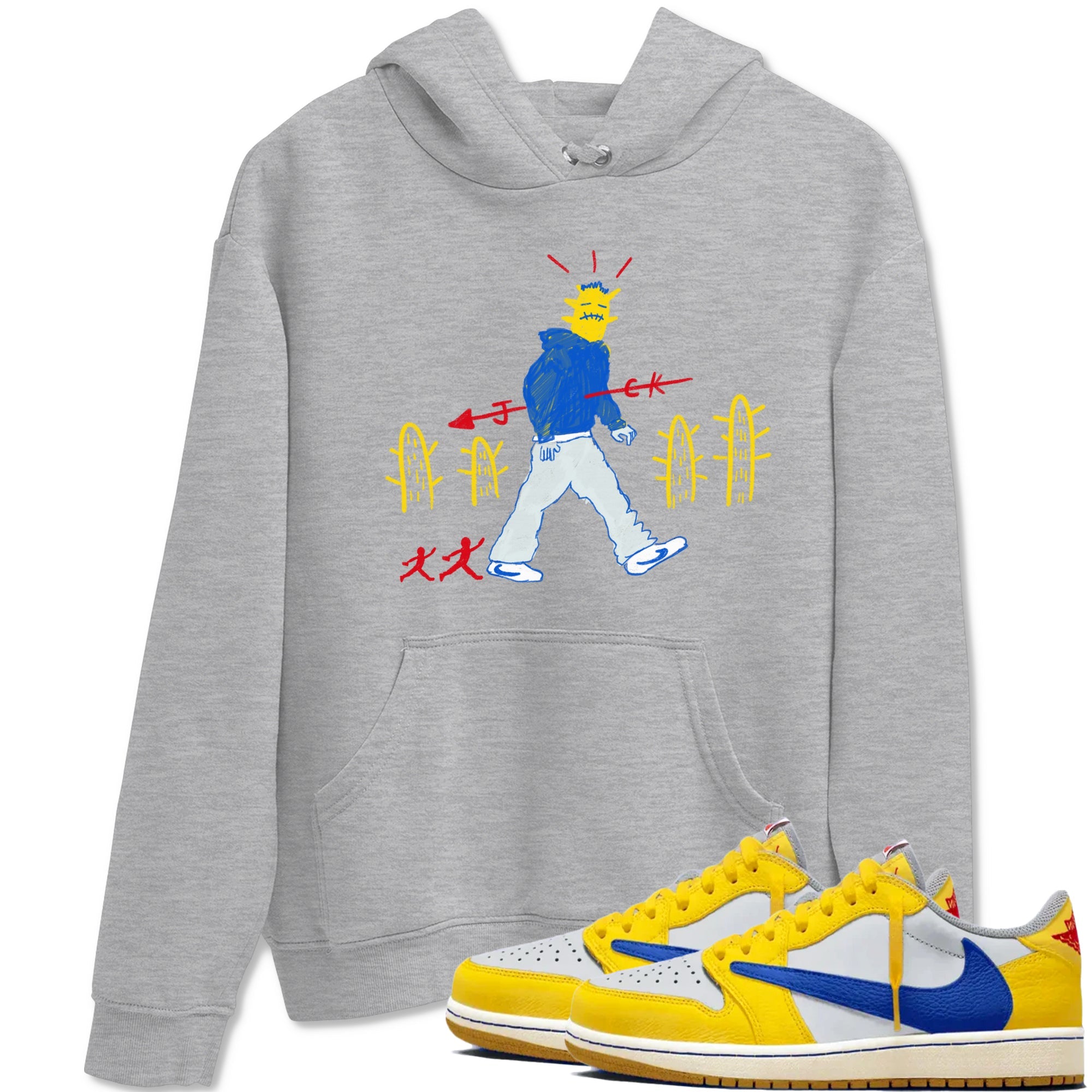 Cactus Man snkmatch Tees - Air Jordan 1 Travis Scott Canary