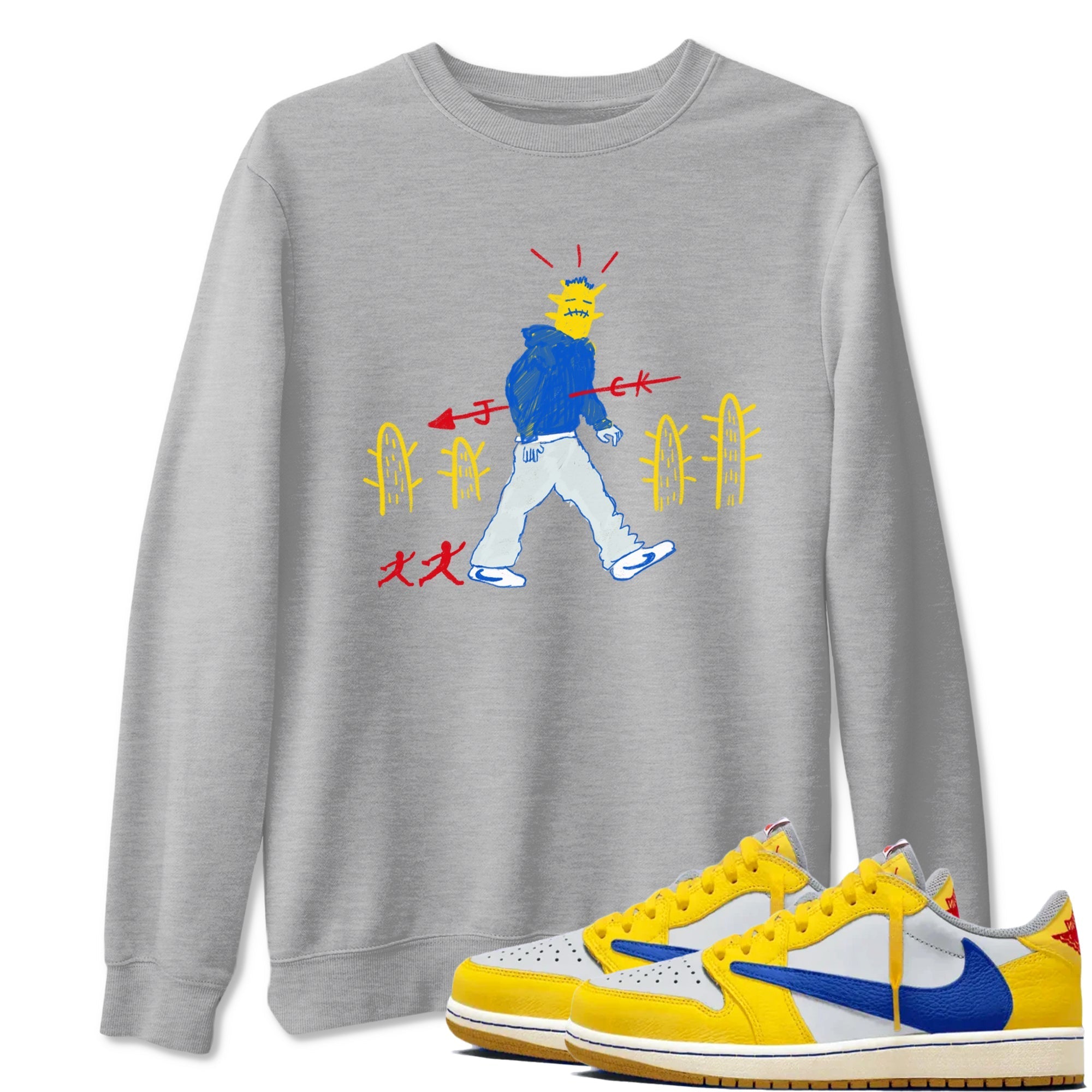 Cactus Man snkmatch Tees - Air Jordan 1 Travis Scott Canary