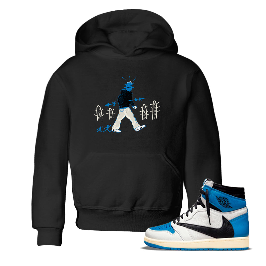 Cactus Man snkmatch Tees Kids - Air Jordan 1 Travis Scott Fragment