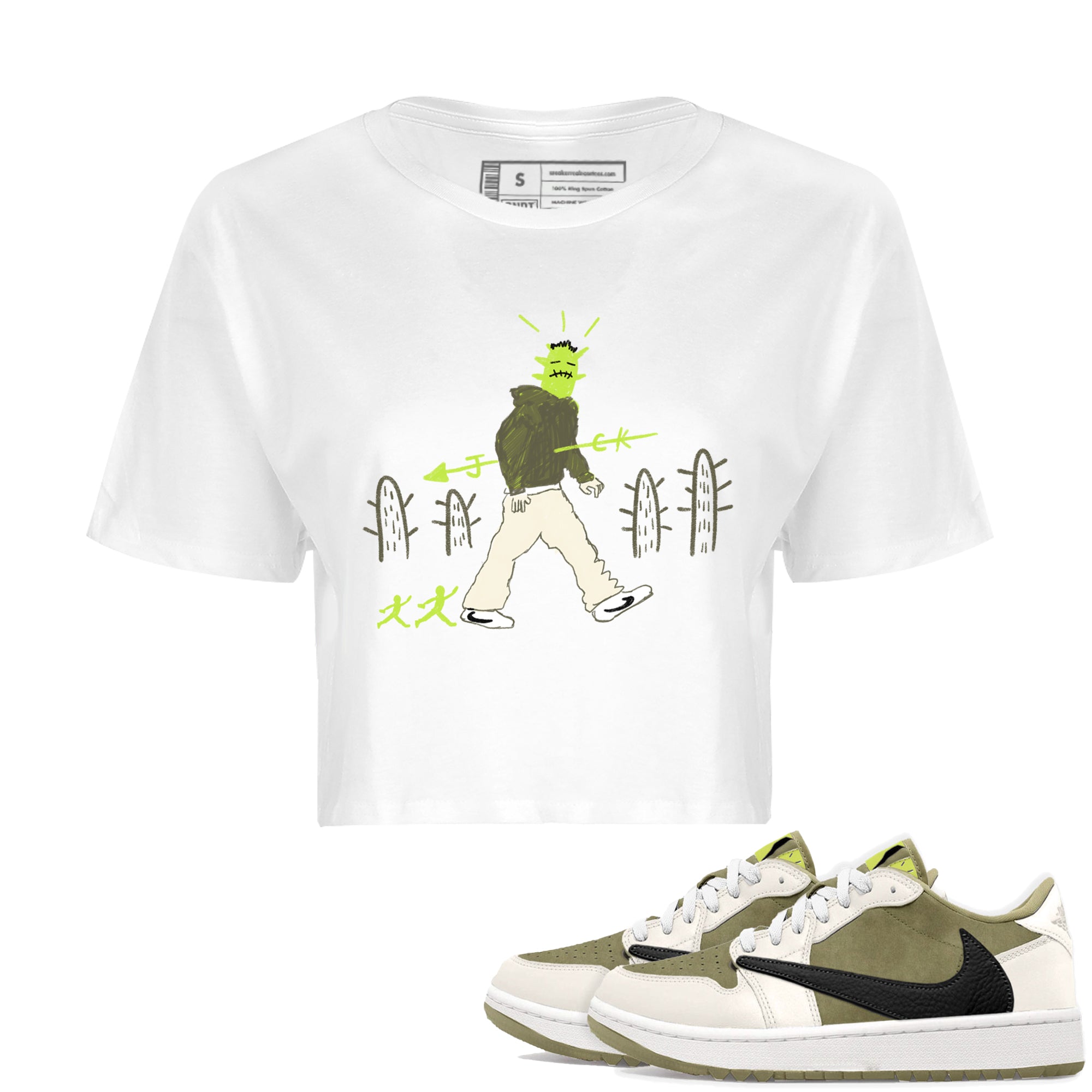 Cactus Man snkmatch Women's Top - Air Jordan 1 Travis Scott Golf