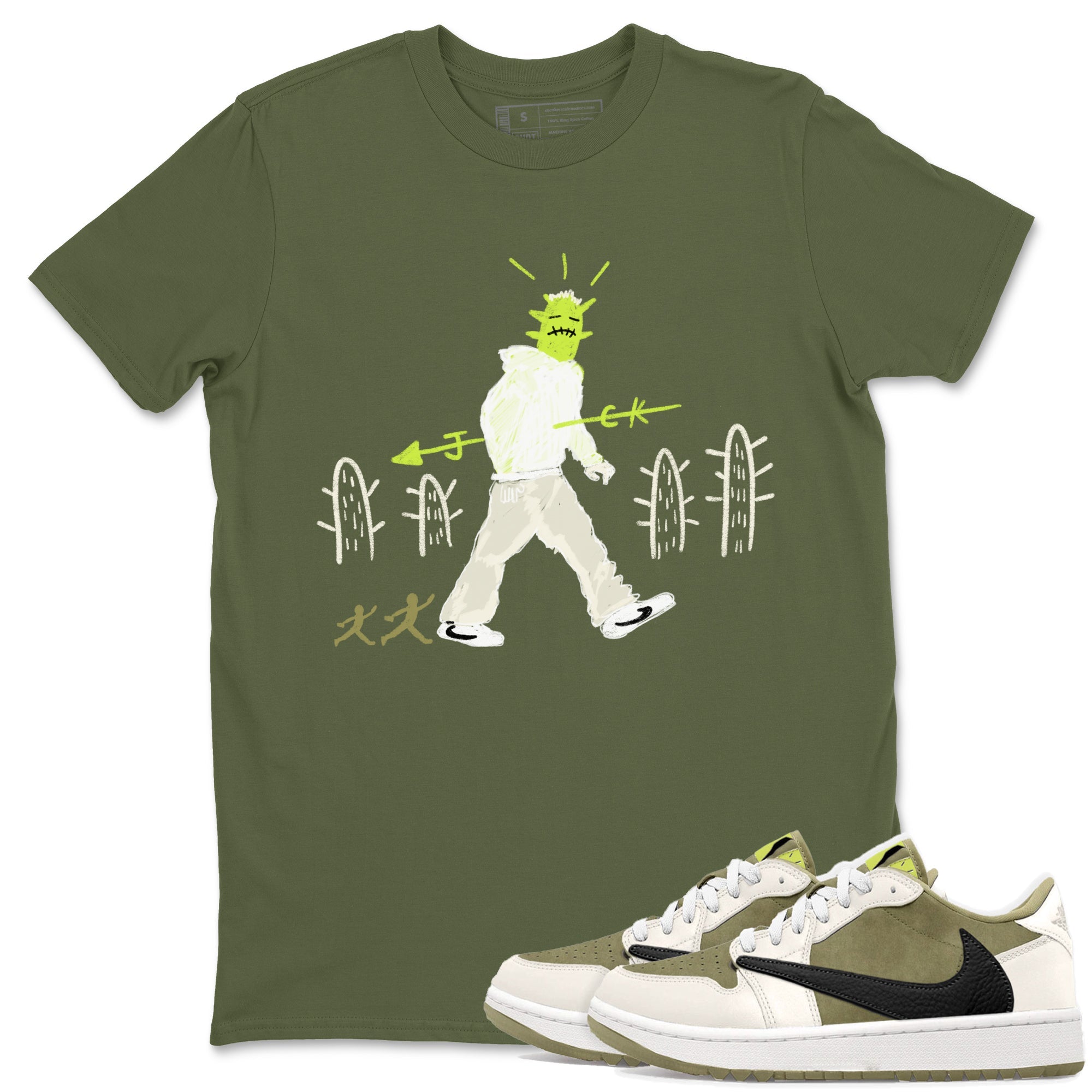 Cactus Man snkmatch Tees - Air Jordan 1 Travis Scott Golf