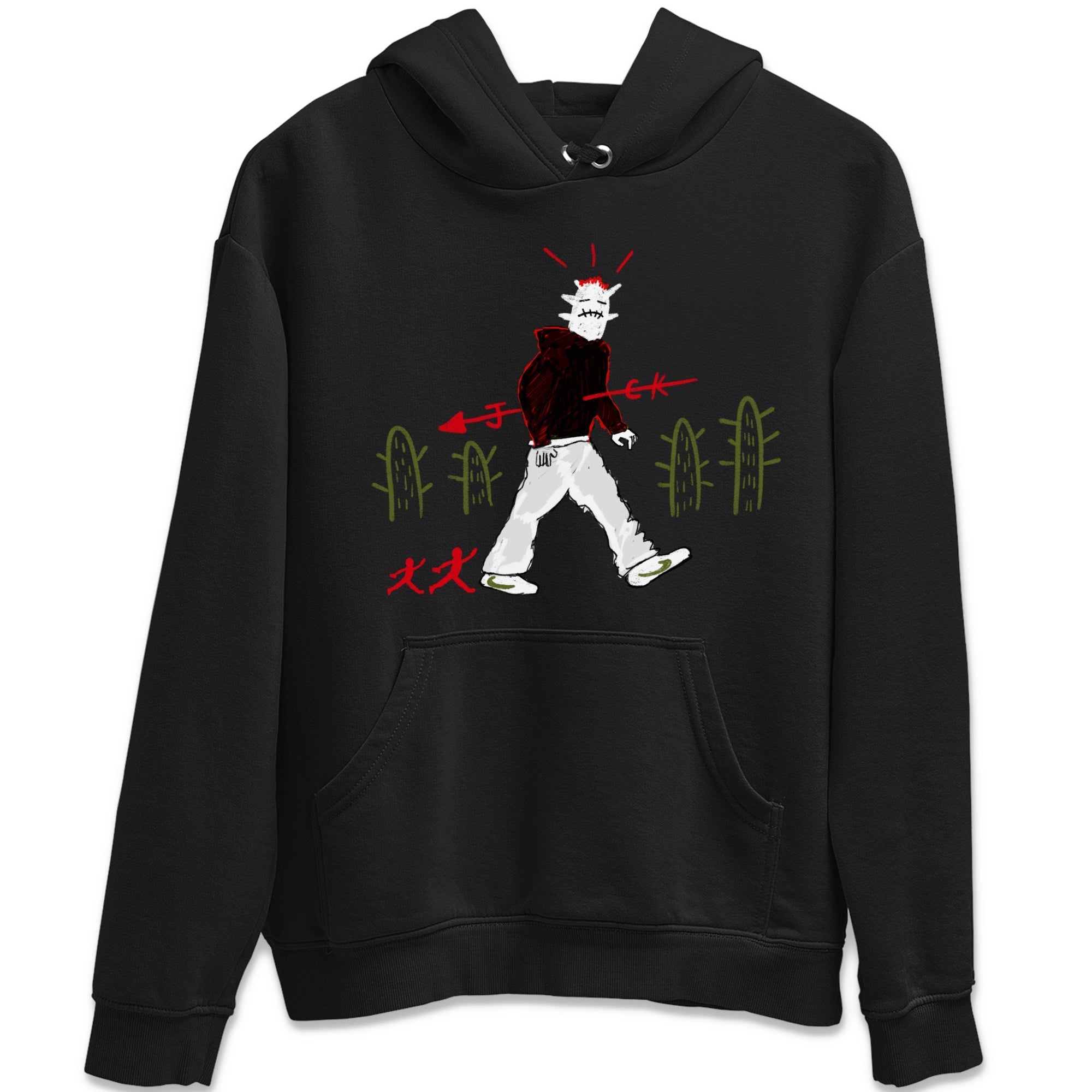 Cactus Man snkmatch Tees - Air Jordan 1 Travis Scott Olive