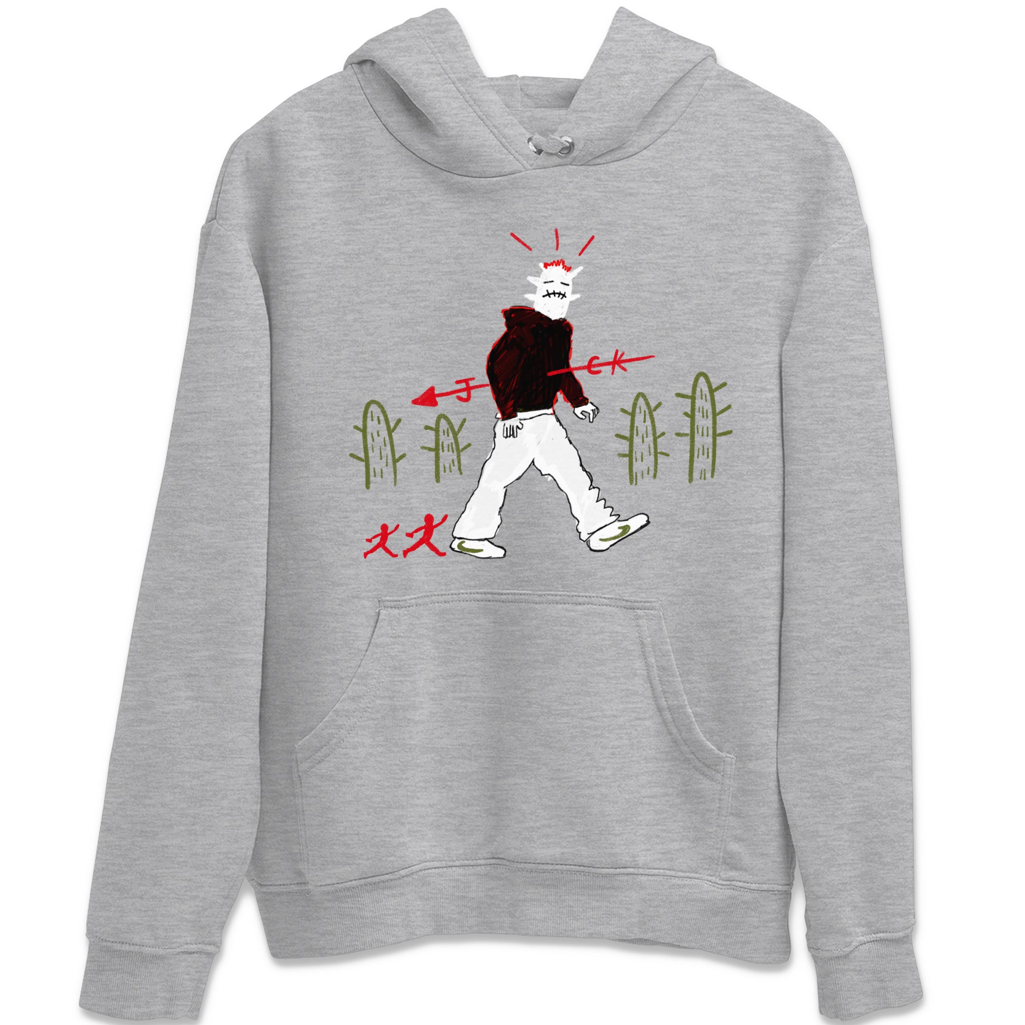 Cactus Man snkmatch Tees - Air Jordan 1 Travis Scott Olive