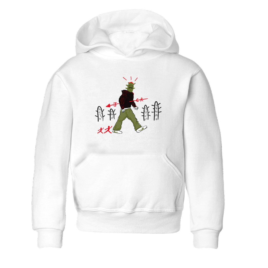 Cactus Man snkmatch Tees Kids - Air Jordan 1 Travis Scott Olive