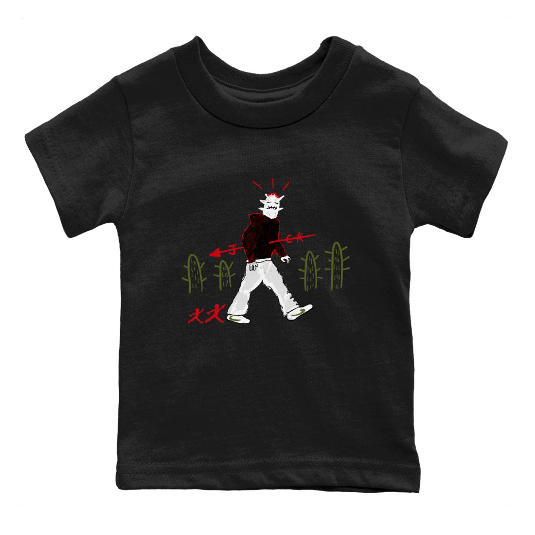 Cactus Man snkmatch Tees Kids - Air Jordan 1 Travis Scott Olive