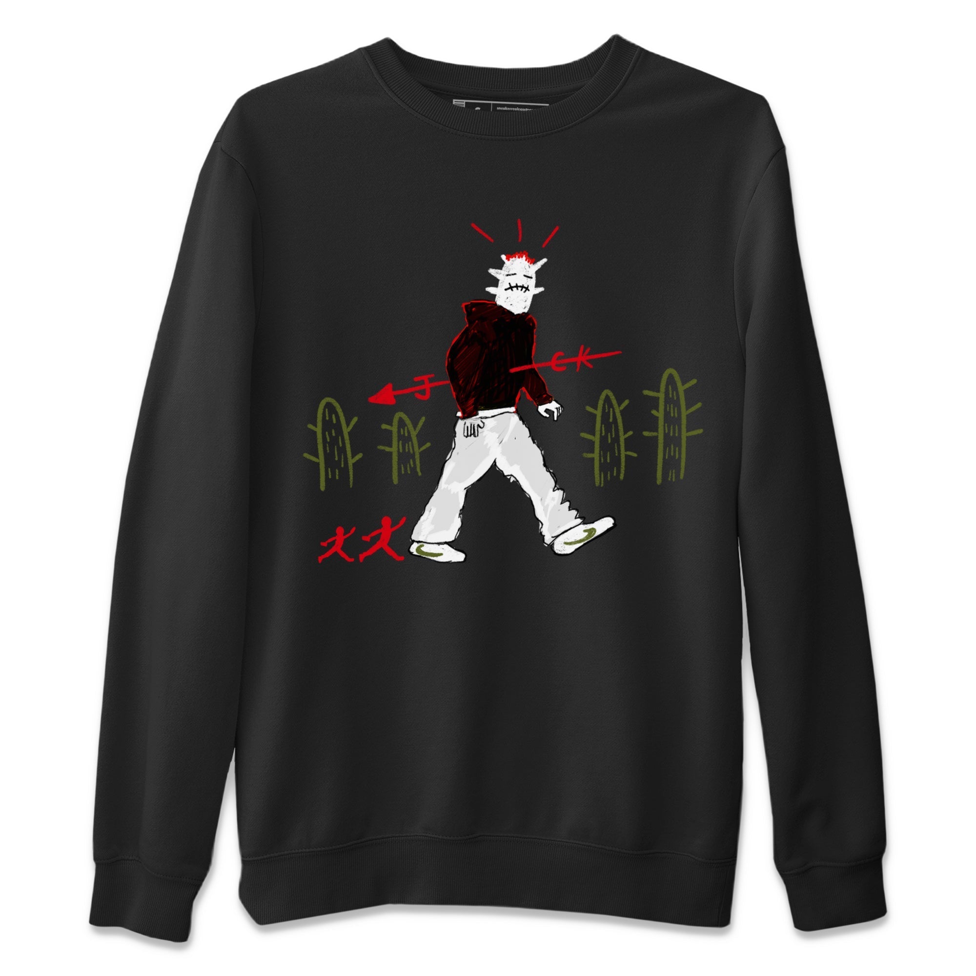 Cactus Man snkmatch Tees - Air Jordan 1 Travis Scott Olive