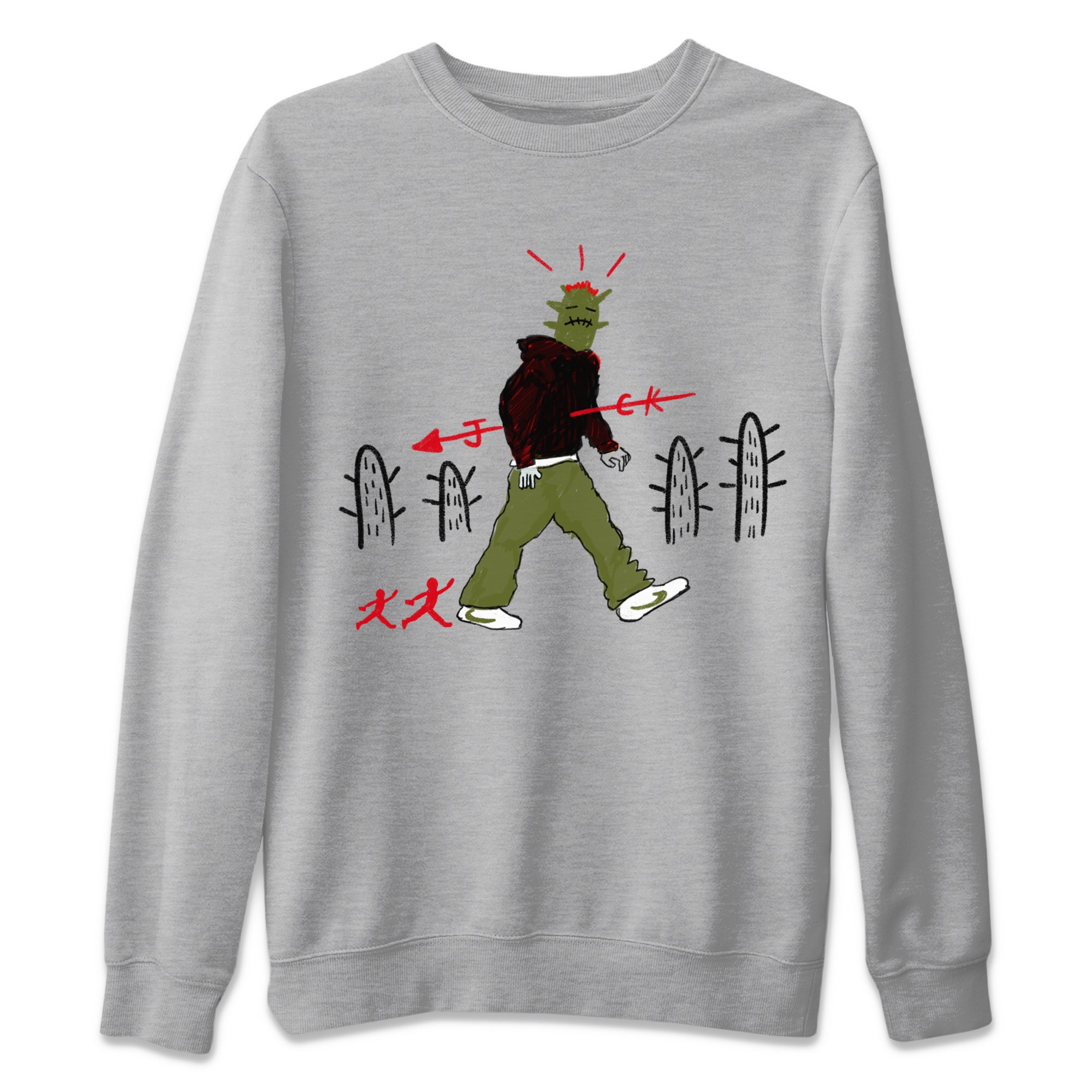 Cactus Man snkmatch Tees - Air Jordan 1 Travis Scott Olive