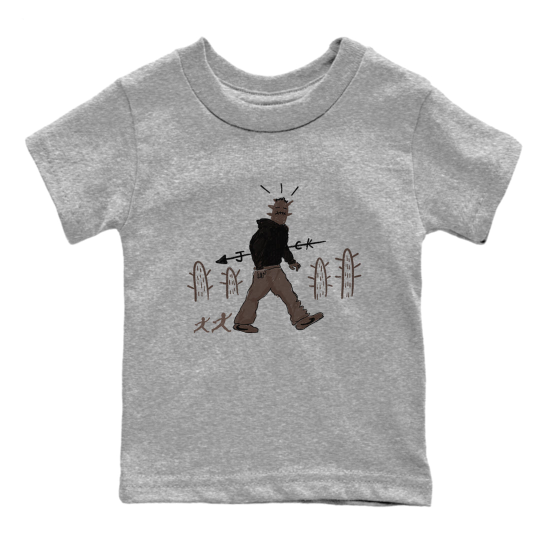 Cactus Man snkmatch Tees Kids - Air Jordan 1 Travis Scott Velvet Brown
