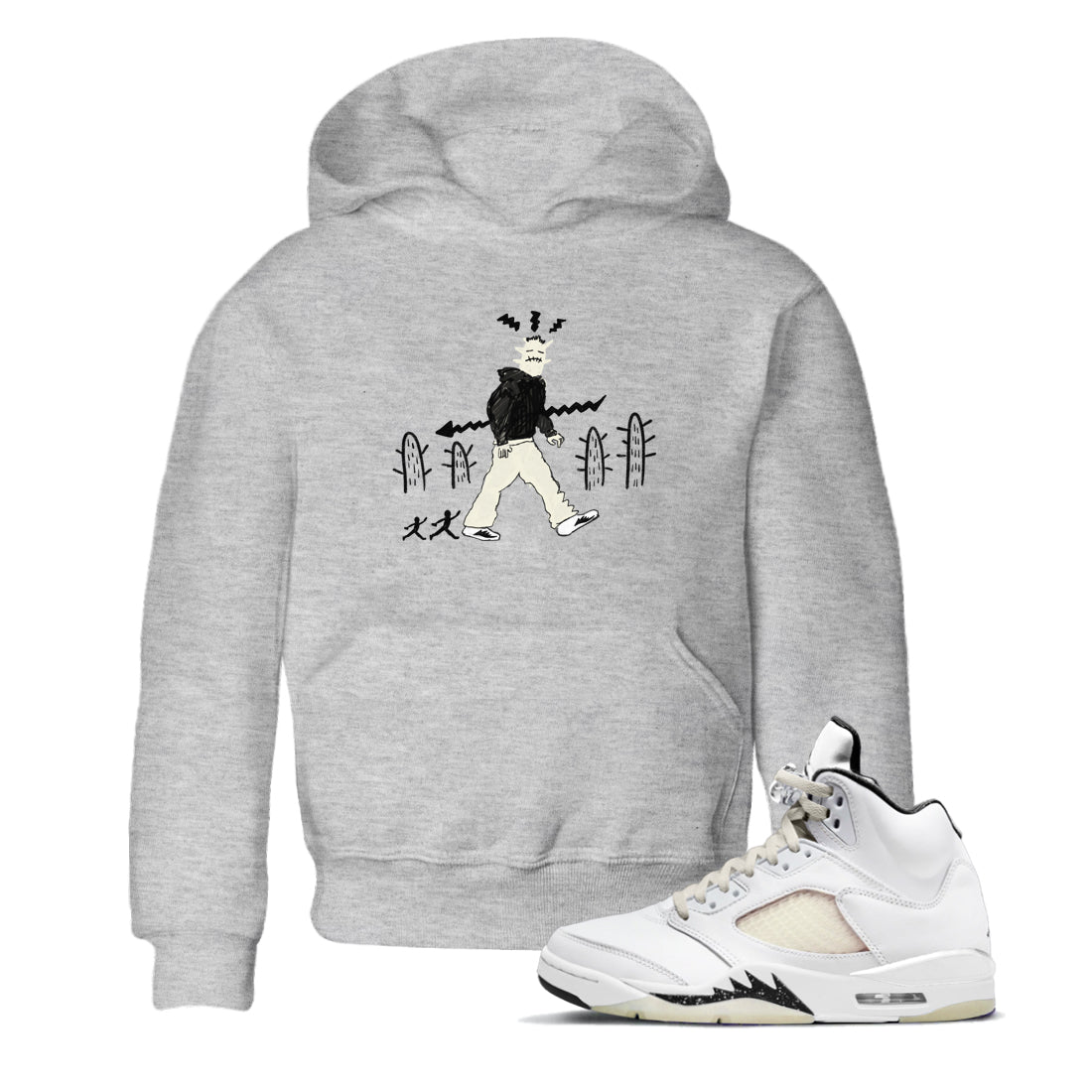 Cactus Man snkmatch Tees Kids - Air Jordan 5 Sail