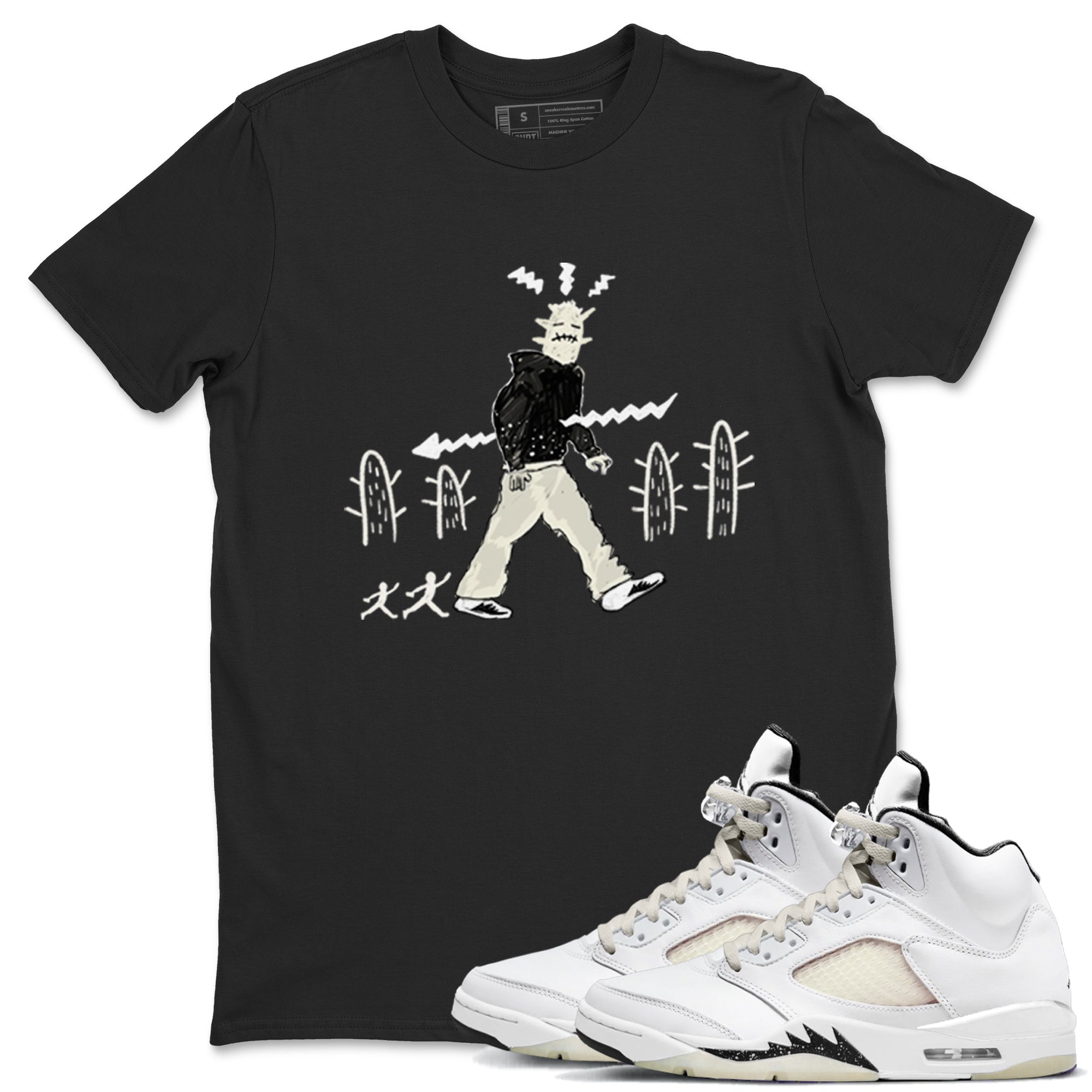 Cactus Man snkmatch Tees - Air Jordan 5 Sail