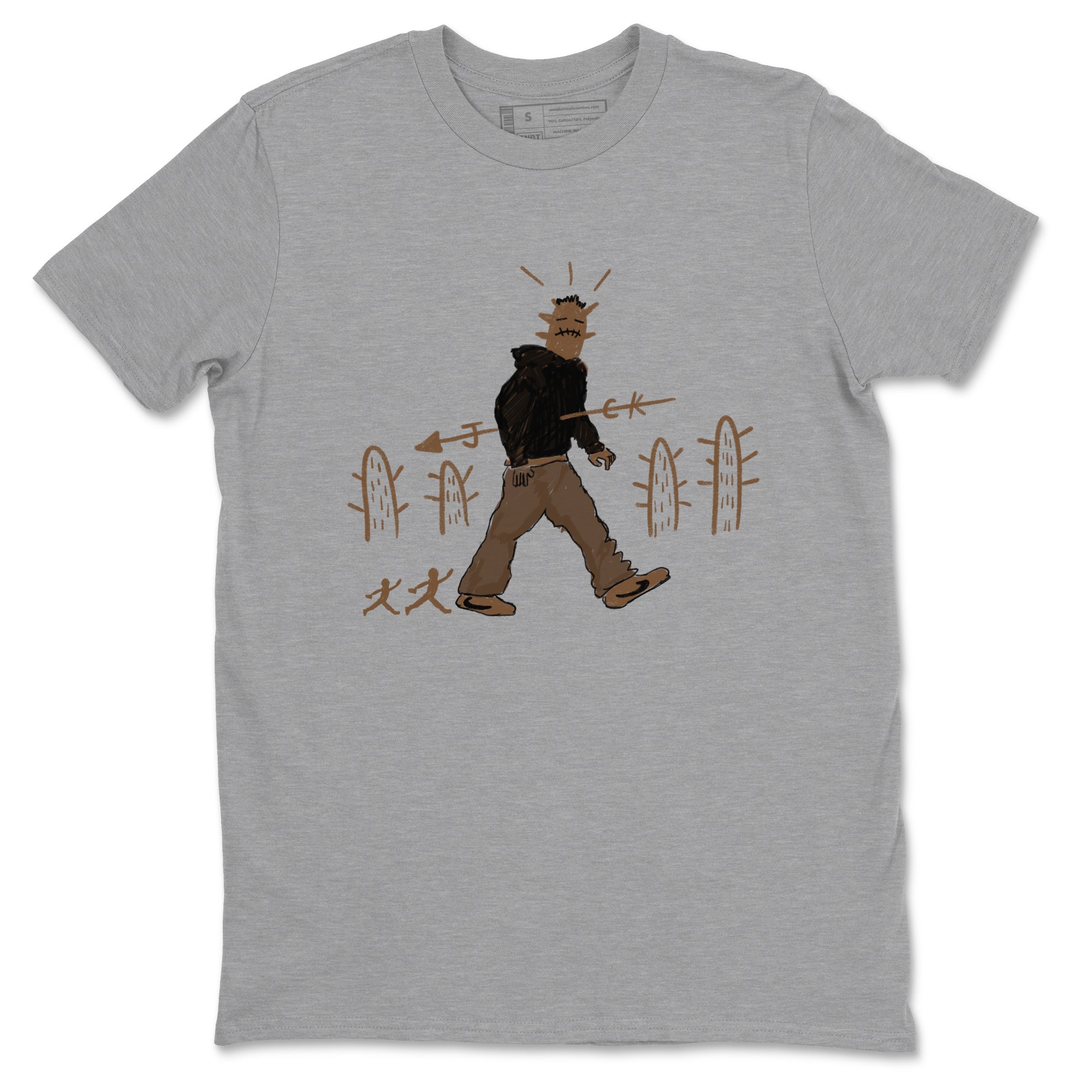 Cactus Man snkmatch Tees - Jordan Jumpman Jack Travis Scott Dark Mocha