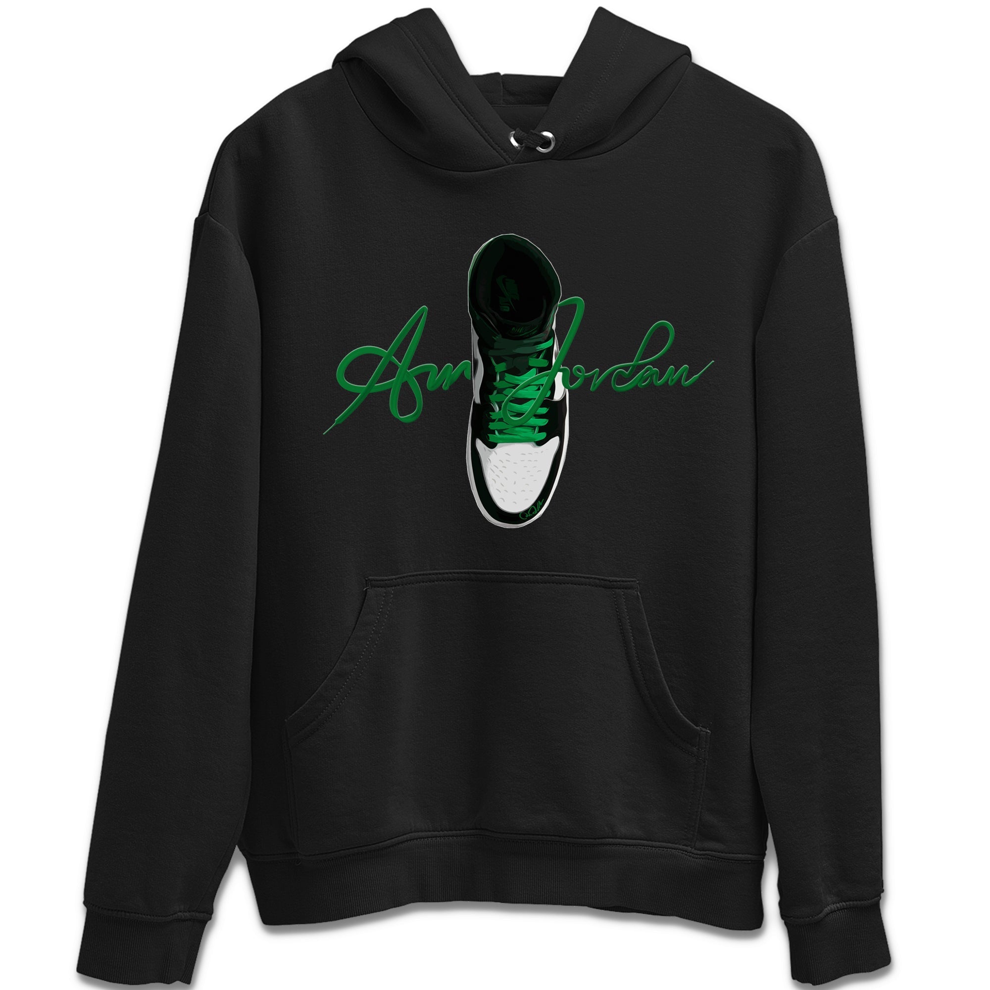 Caligraphy Shoe Lace Unisex Tops - Air Jordan 1 Celtics