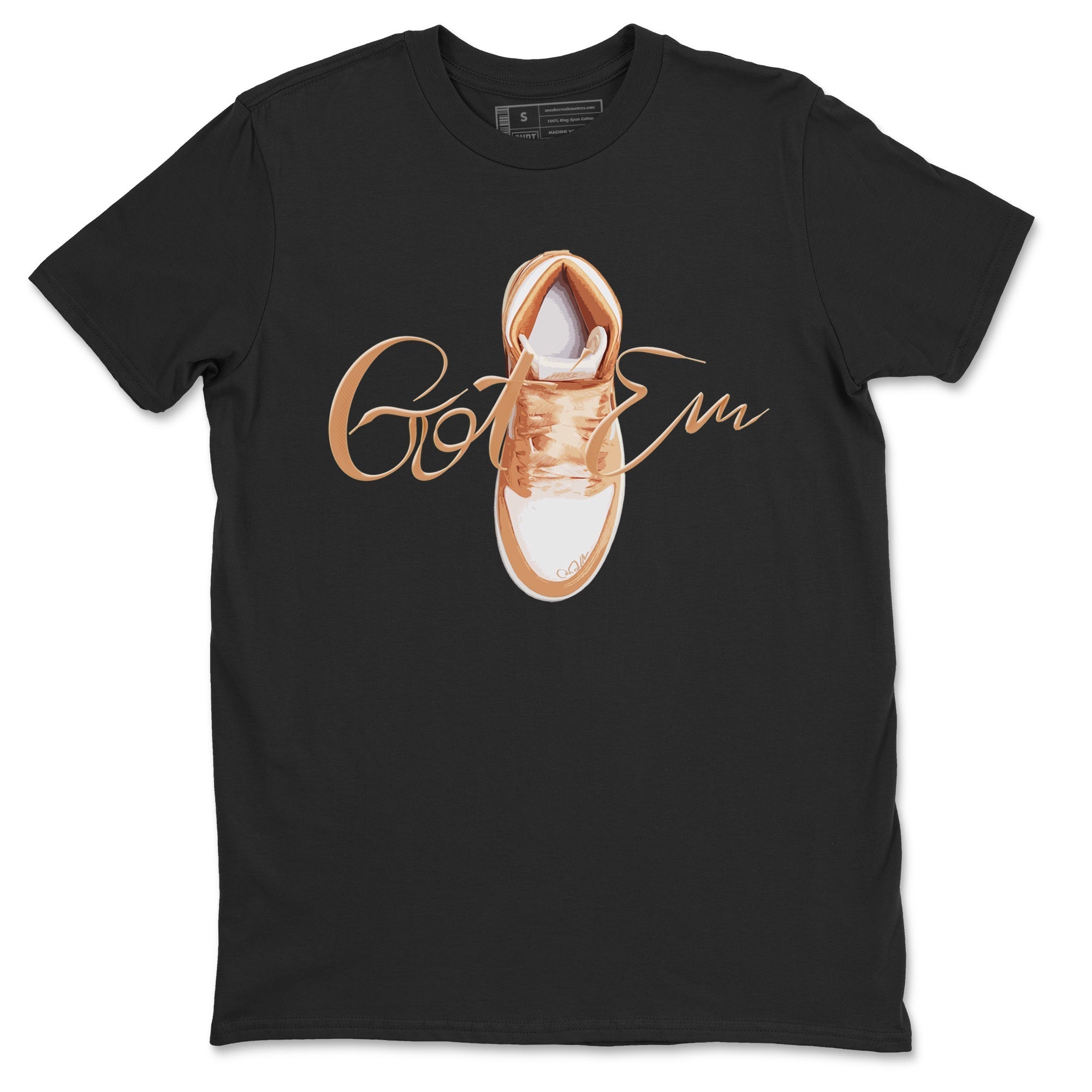Caligraphy Shoe Lace snkmatch Tee - Air Jordan 1 Praline