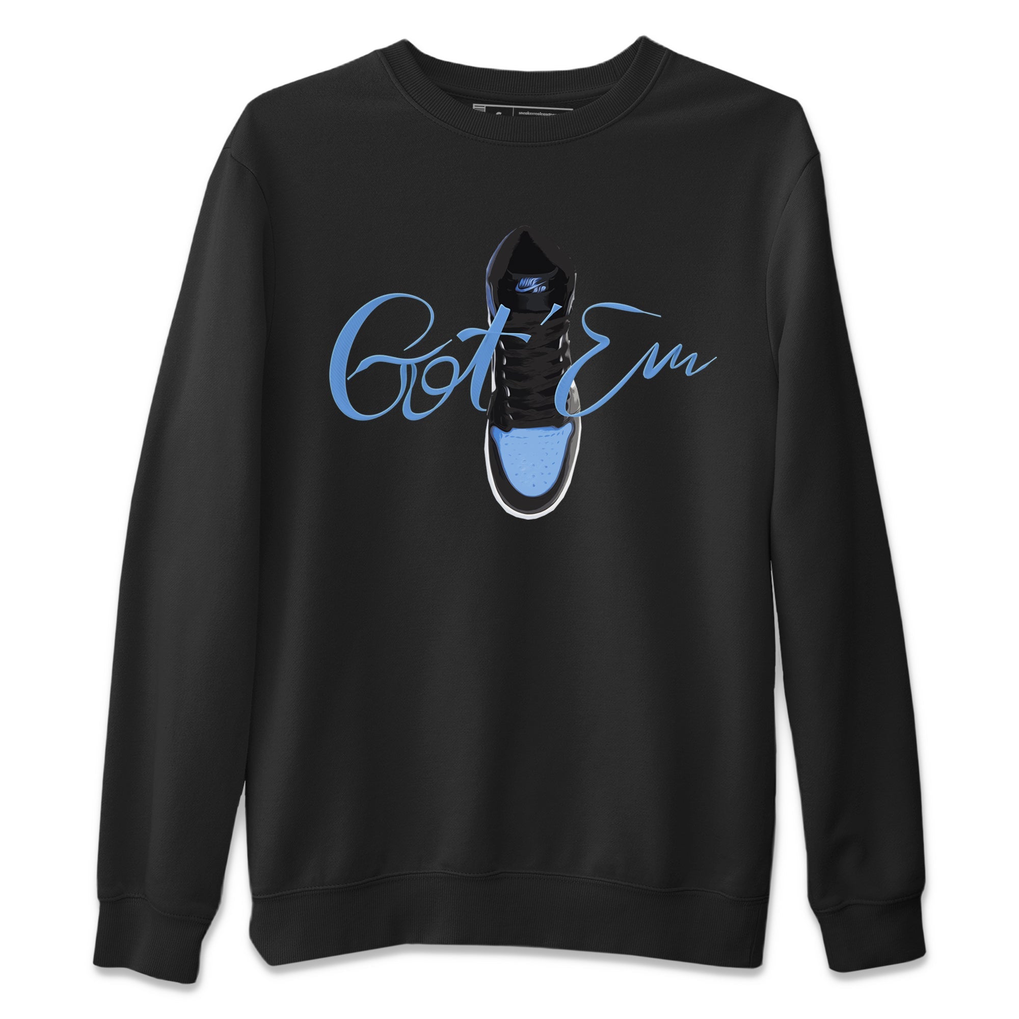 Caligraphy Shoe Lace Unisex Tops - Air Jordan 1 UNC Toe