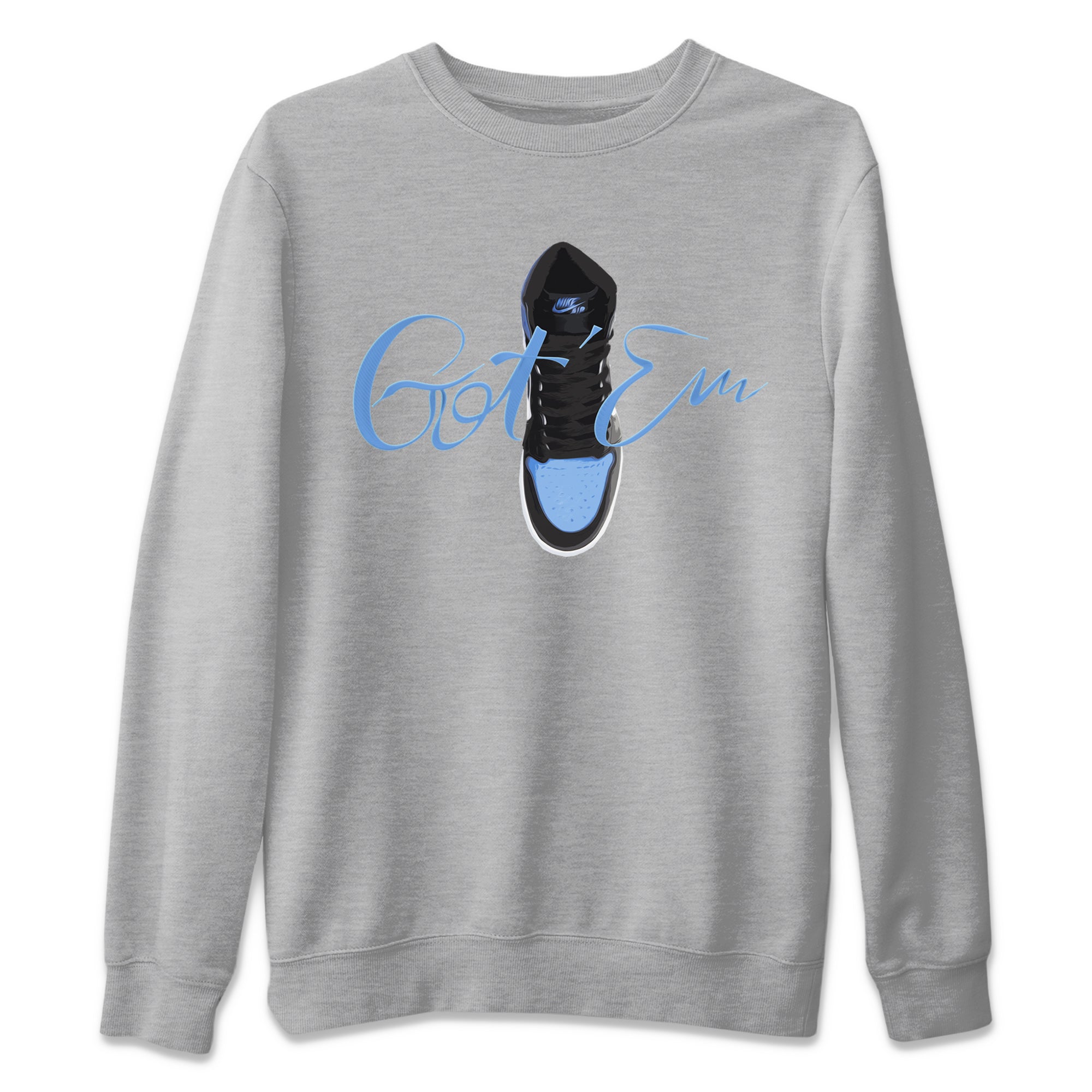 Caligraphy Shoe Lace Unisex Tops - Air Jordan 1 UNC Toe