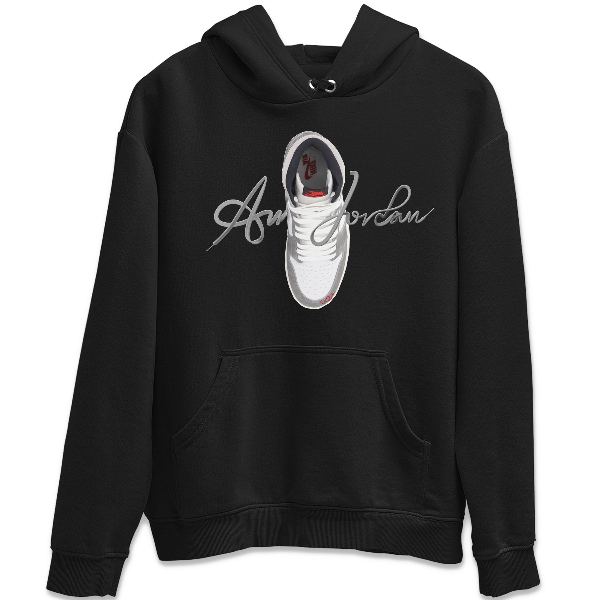 Caligraphy Shoe Lace Unisex Tops - Air Jordan 1 Washed Heritage