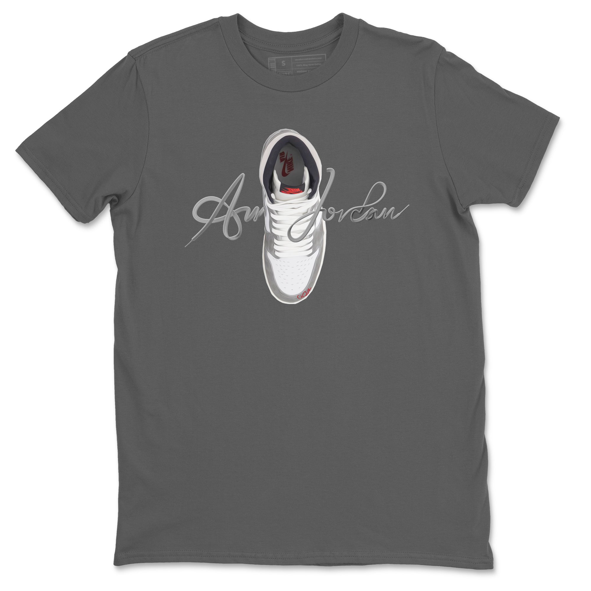 Caligraphy Shoe Lace Unisex Tops - Air Jordan 1 Washed Heritage