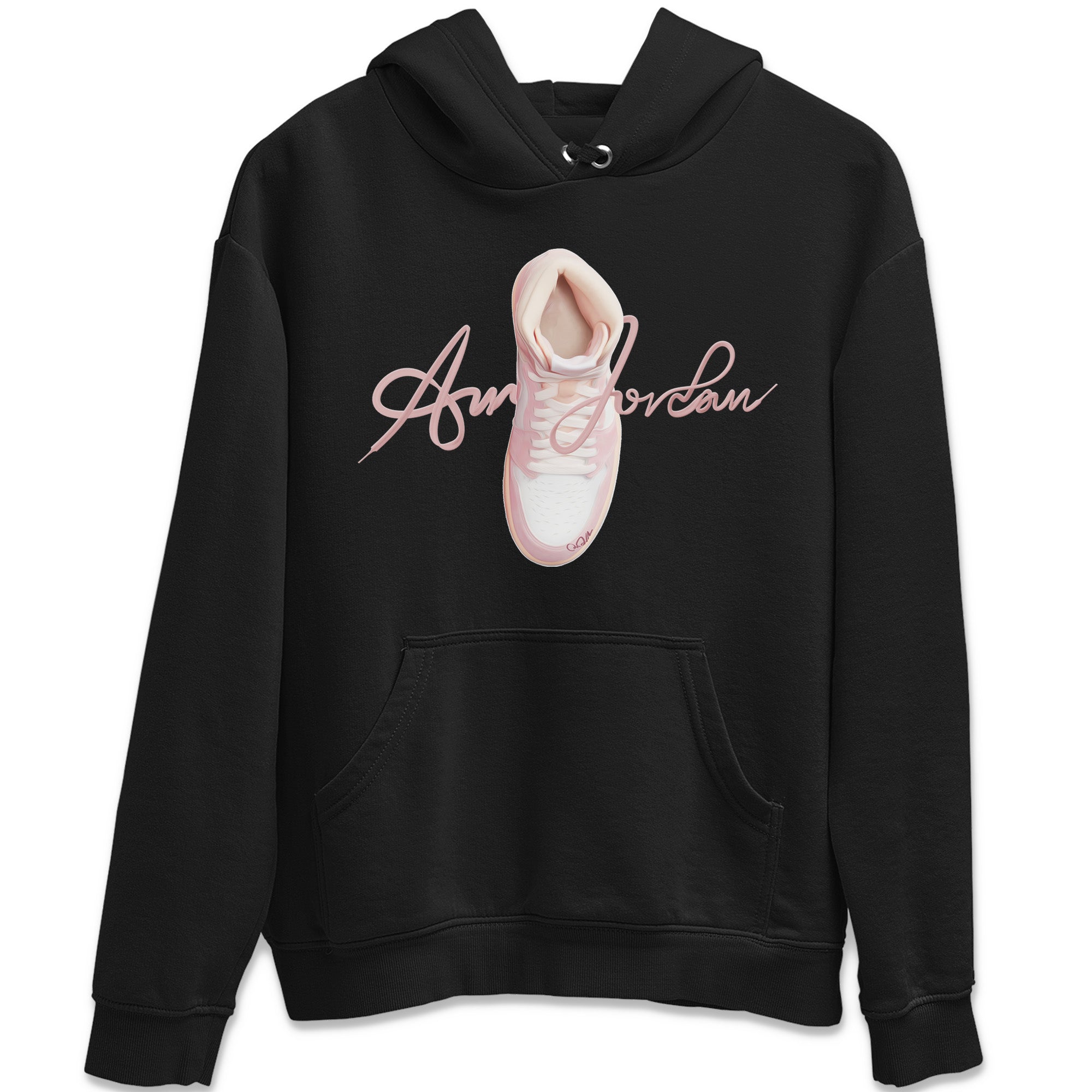 Caligraphy Shoe Lace Unisex Tops - Air Jordan 1 Washed Pink