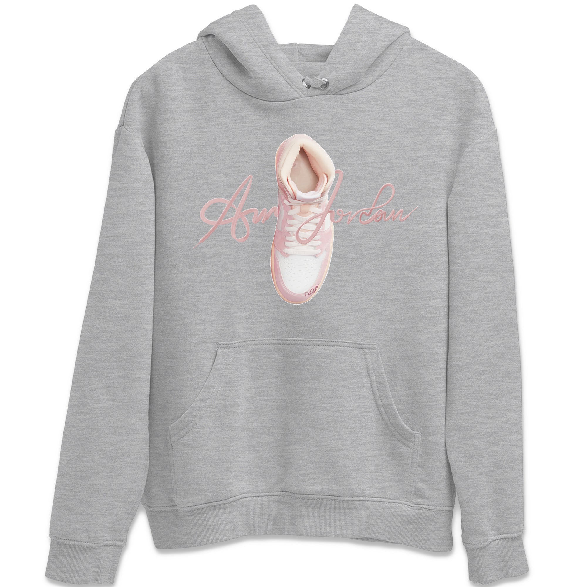 Caligraphy Shoe Lace Unisex Tops - Air Jordan 1 Washed Pink