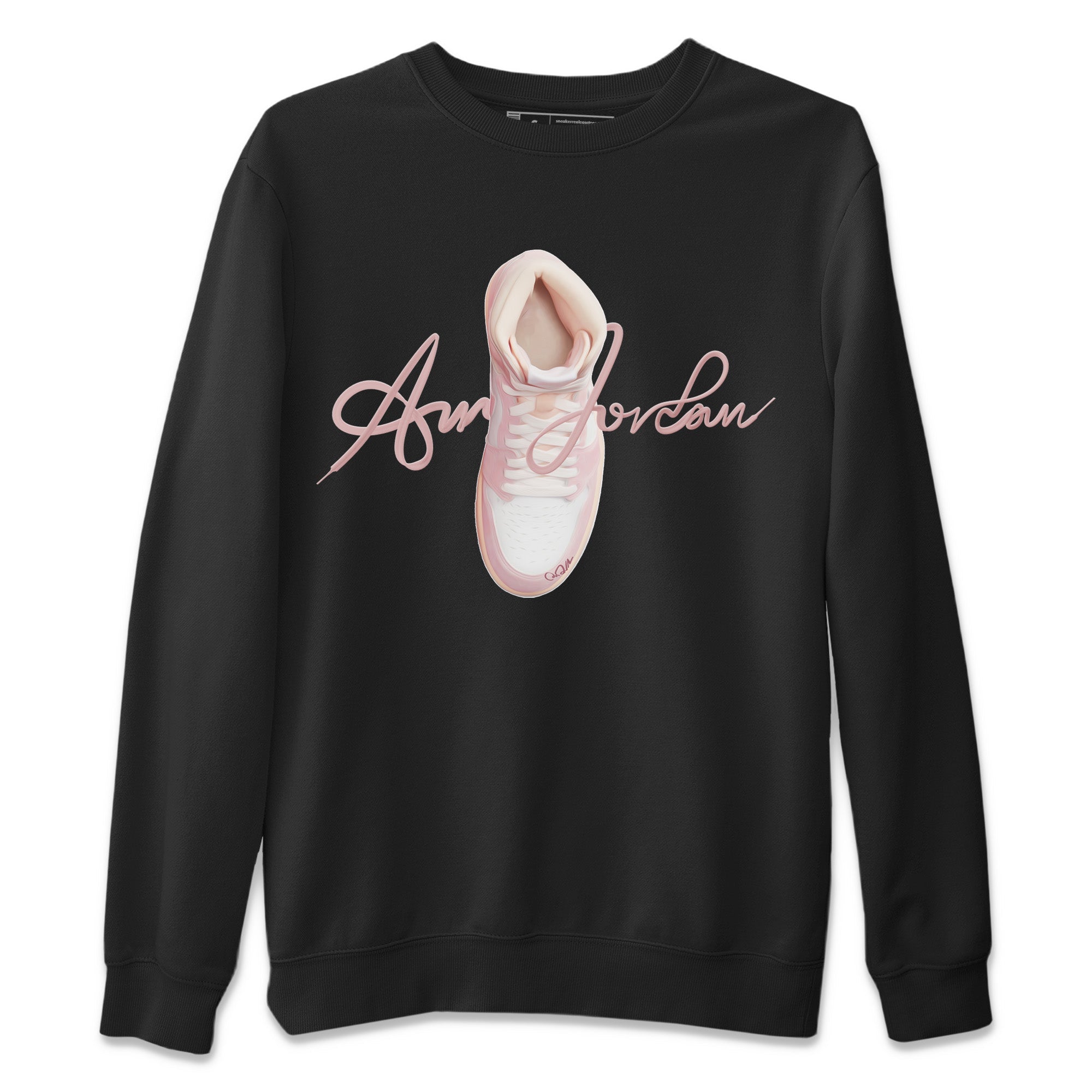 Caligraphy Shoe Lace Unisex Tops - Air Jordan 1 Washed Pink