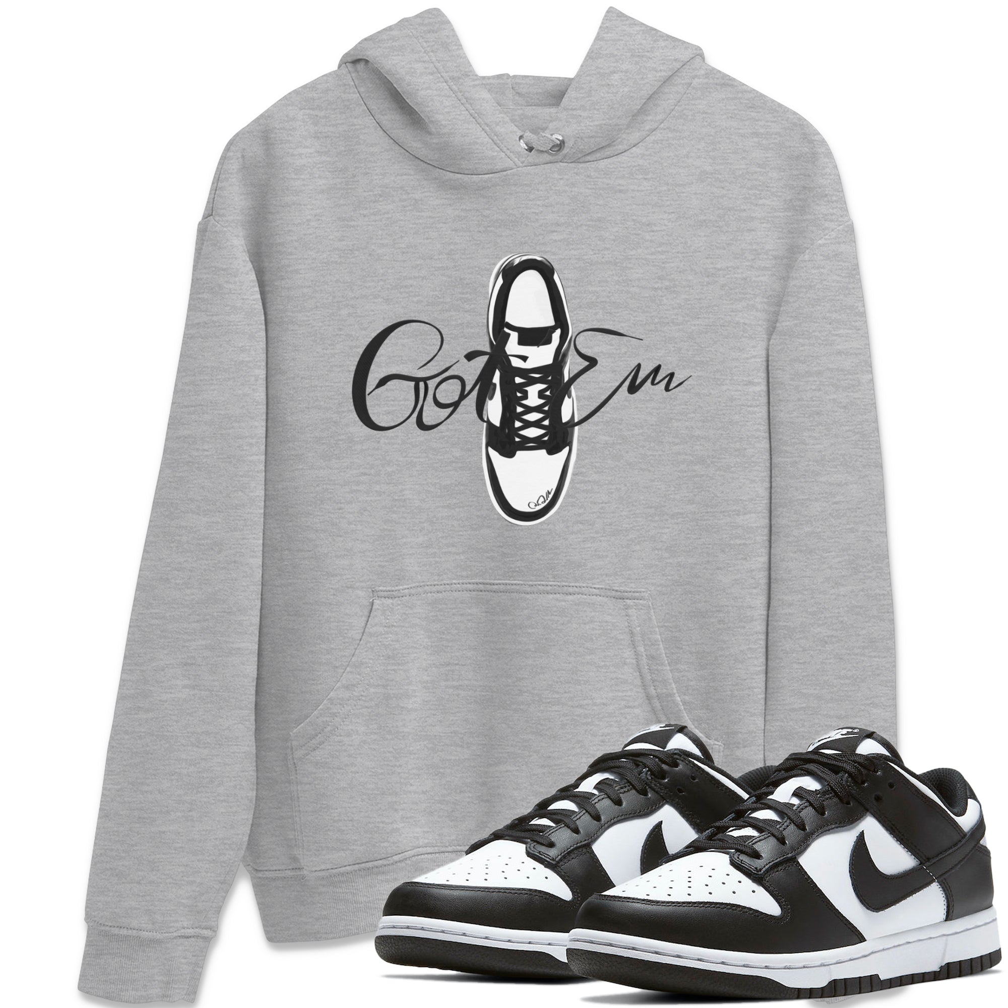 Caligraphy Shoe Lace Unisex Tops - Dunk Panda