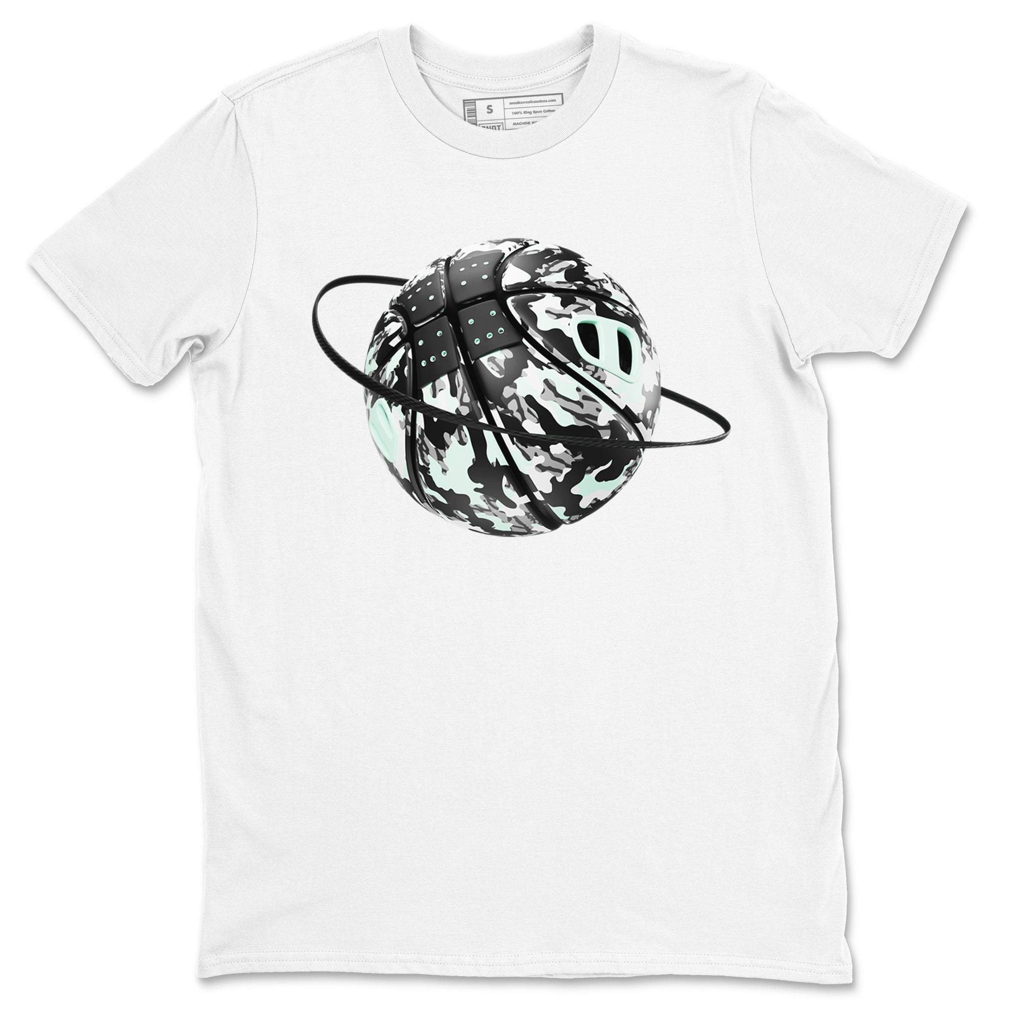 Camo Basketball Planet snkmatch Tees - Air Jordan 3 Green Glow