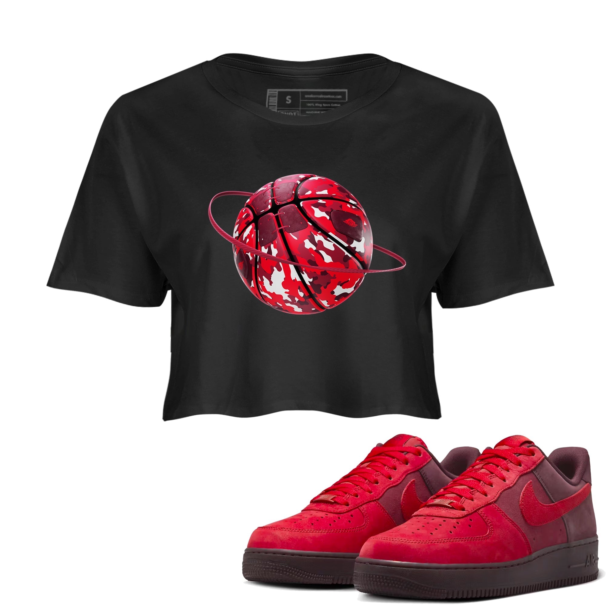 Camo Basketball Planet snkmatch Women's Top - Air Force 1 Layers Of Love