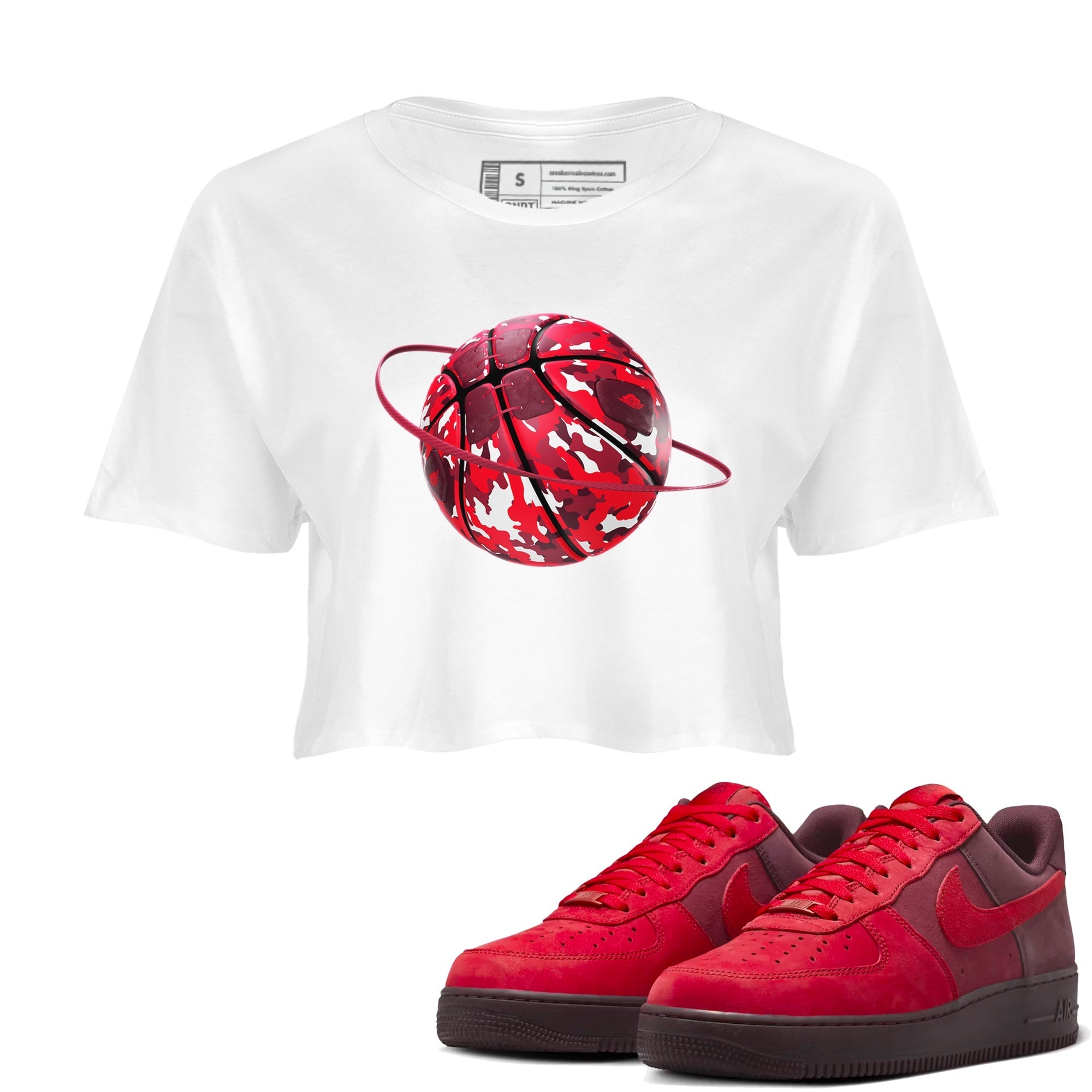 Camo Basketball Planet snkmatch Women's Top - Air Force 1 Layers Of Love