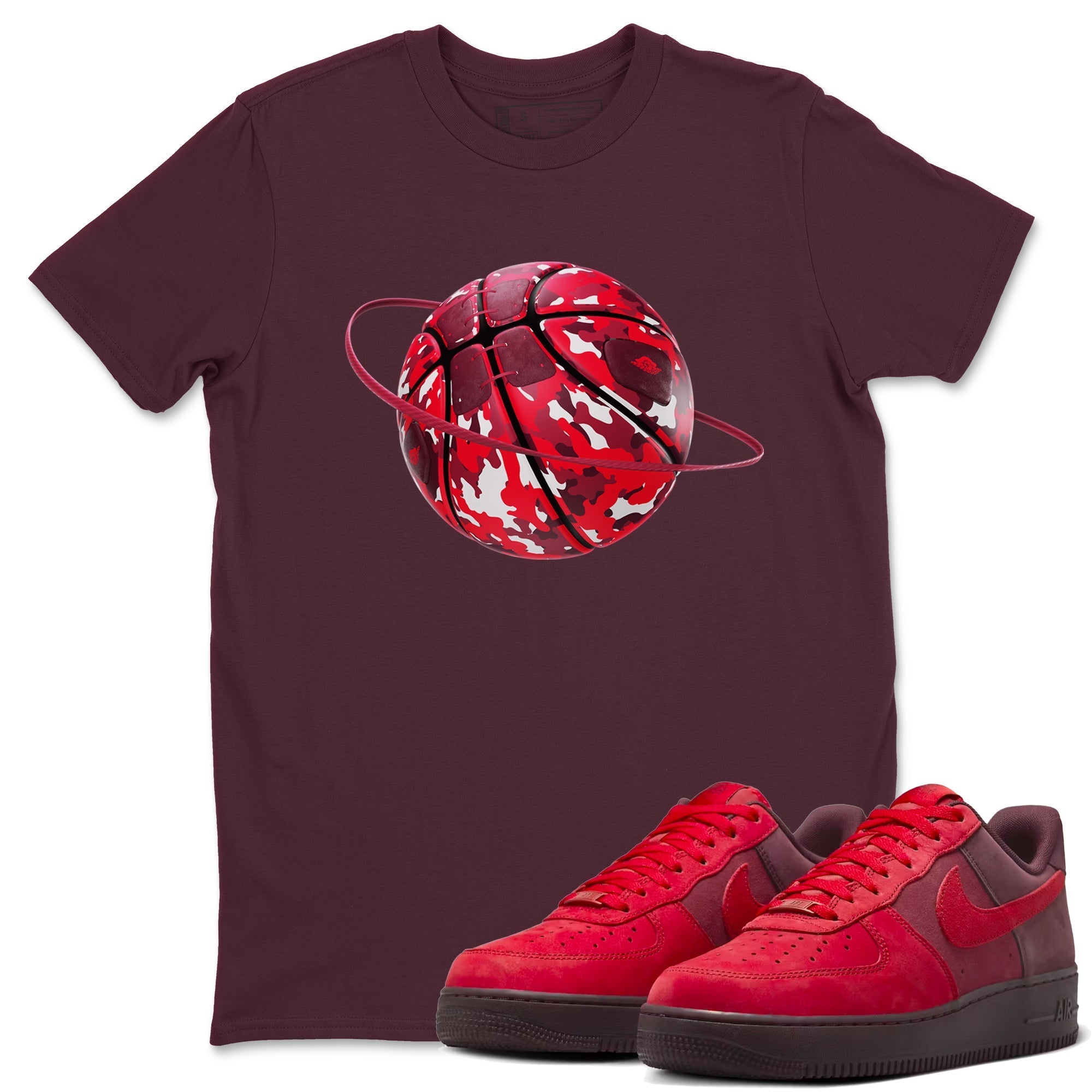 Camo Basketball Planet snkmatch Tees - Air Force 1 Layers Of Love