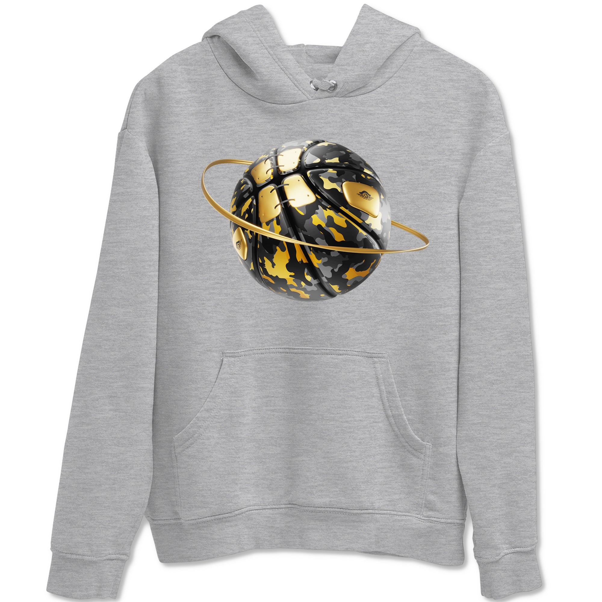 Camo Basketball Planet snkmatch Tees - Air Jordan 1 Black Metallic Gold