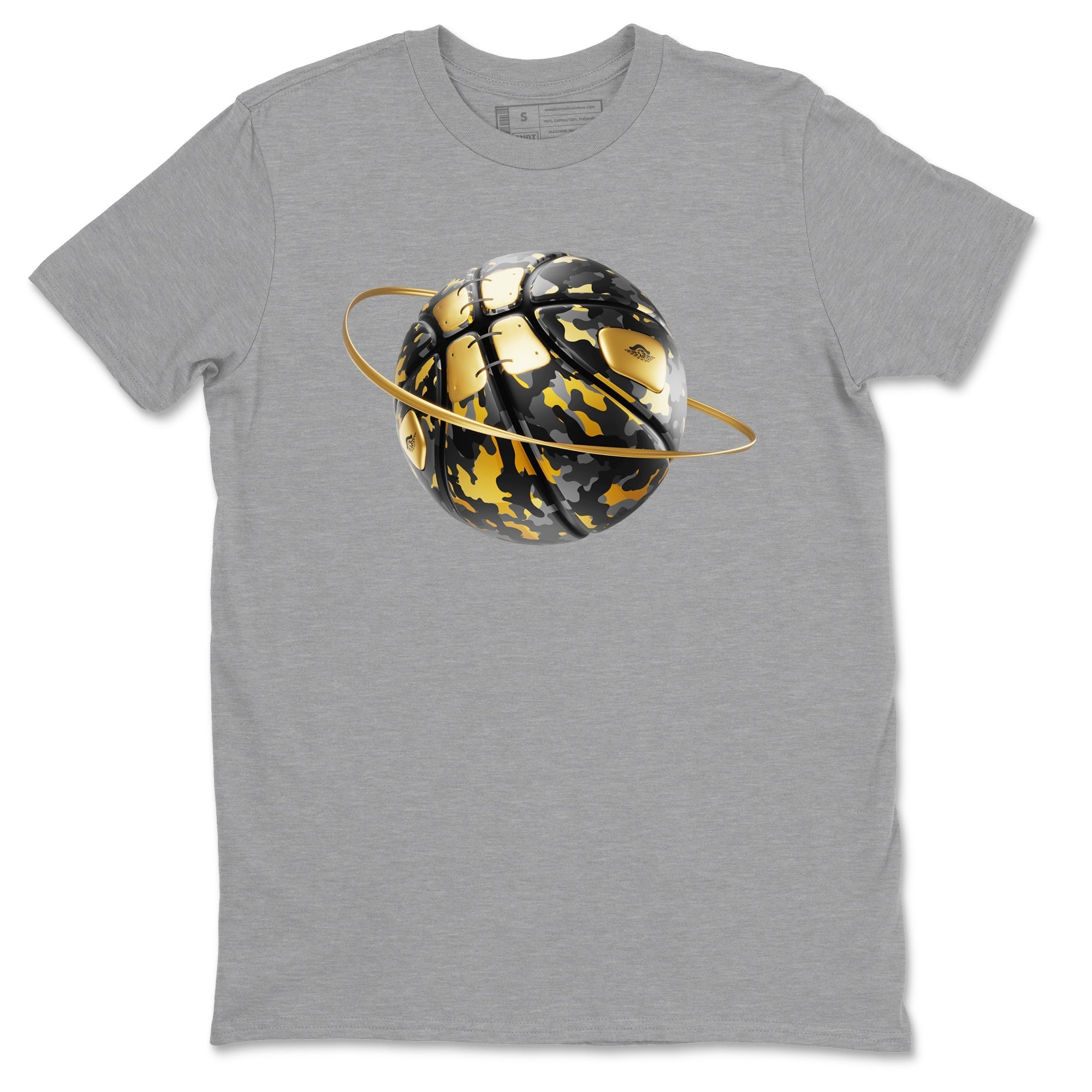 Camo Basketball Planet snkmatch Tees - Air Jordan 1 Black Metallic Gold