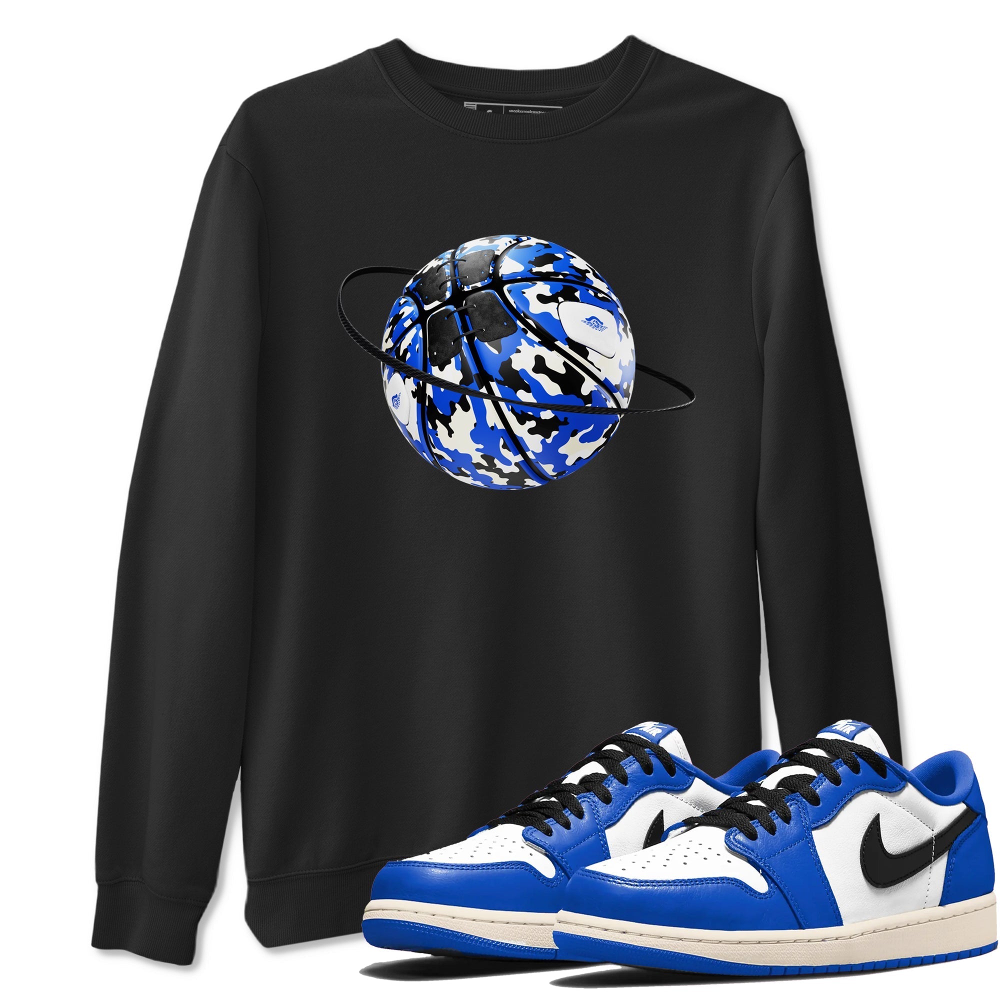 Camo Basketball Planet snkmatch Tees - Air Jordan 1 Game Royal