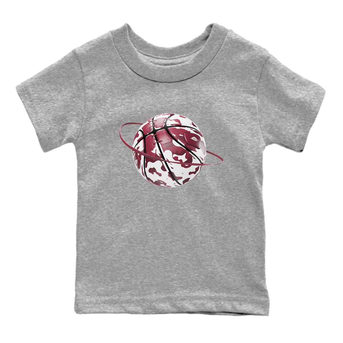 Camo Basketball Planet snkmatch Tee Kids - Air Jordan 1 Metallic Burgundy
