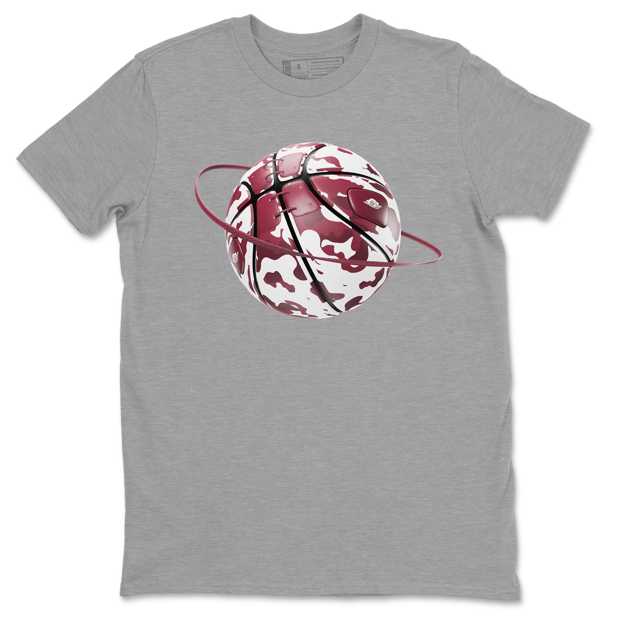Camo Basketball Planet snkmatch Tee - Air Jordan 1 Metallic Burgundy