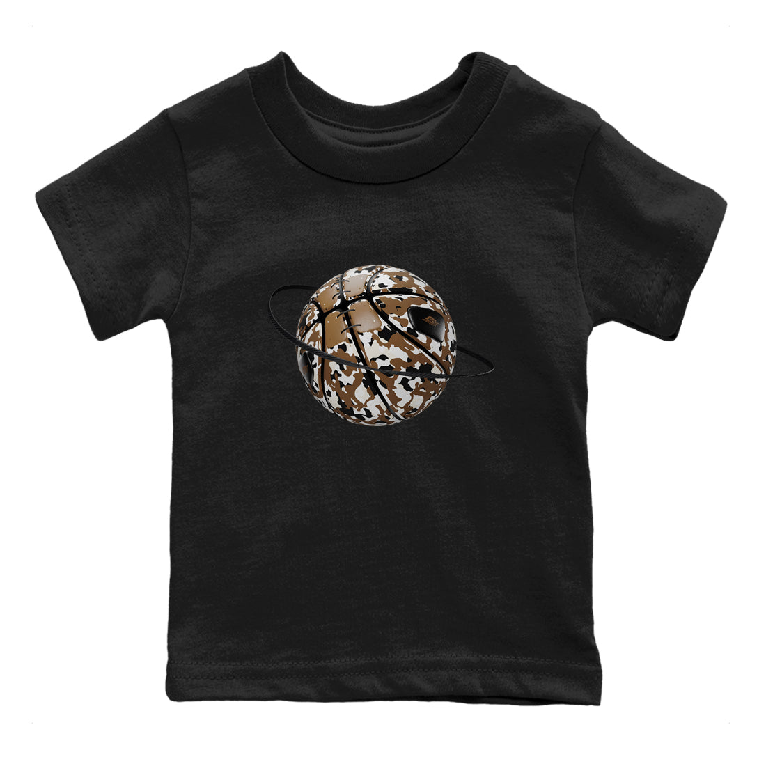 Camo Basketball Planet snkmatch Tees Kids - Air Jordan 1 Mocha