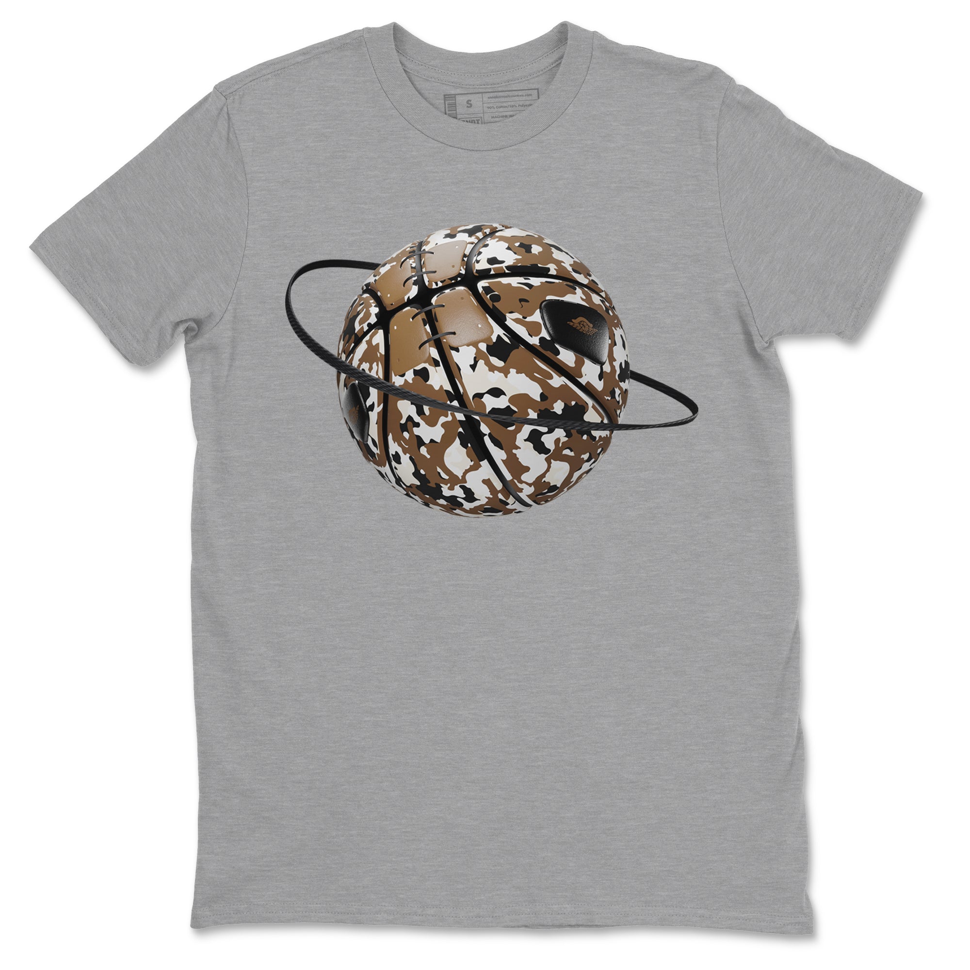 Camo Basketball Planet snkmatch Tees - Air Jordan 1 Mocha