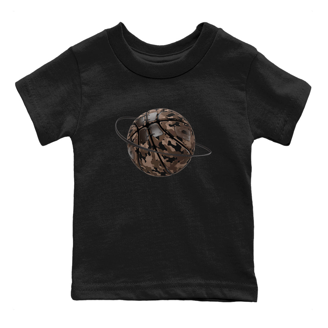 Camo Basketball Planet snkmatch Tees Kids - Air Jordan 1 Travis Scott Velvet Brown